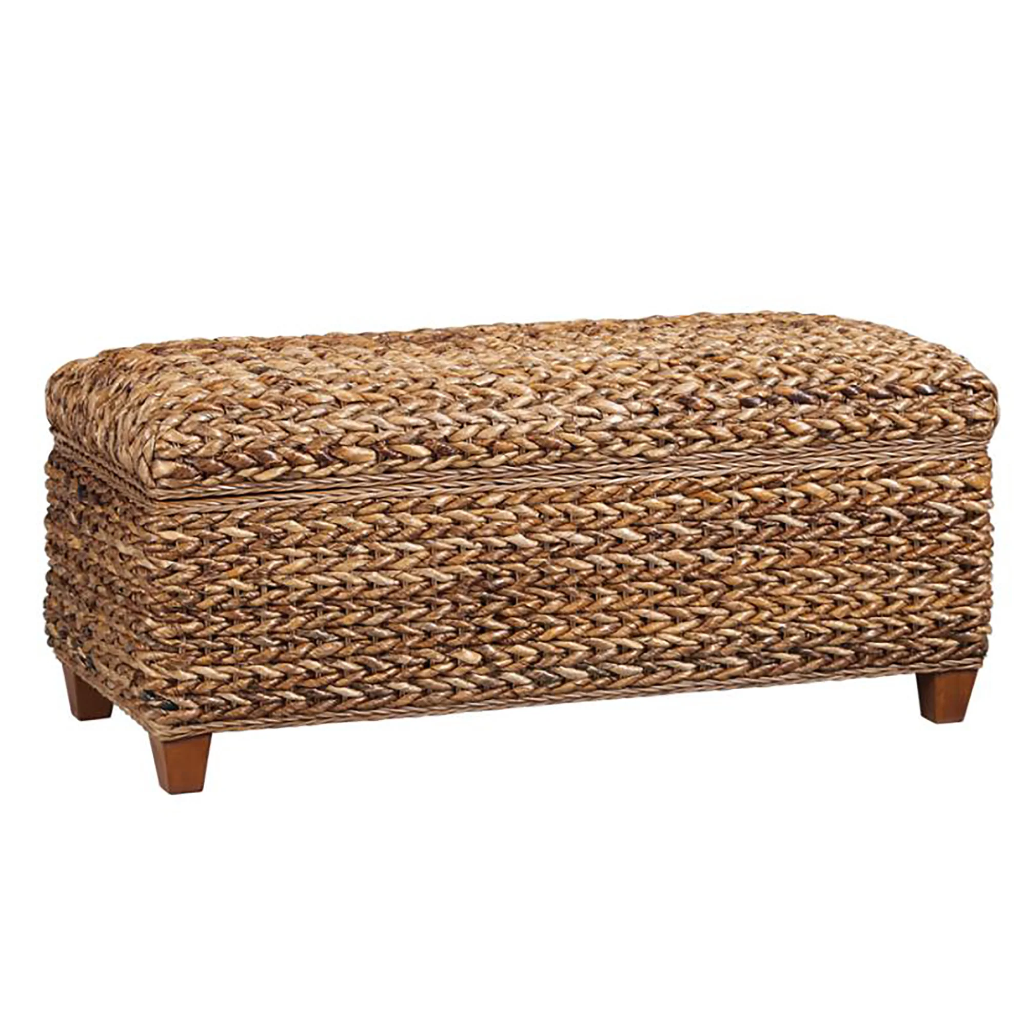 Amber Woven Banana Leaf Storage Trunk - Image 2