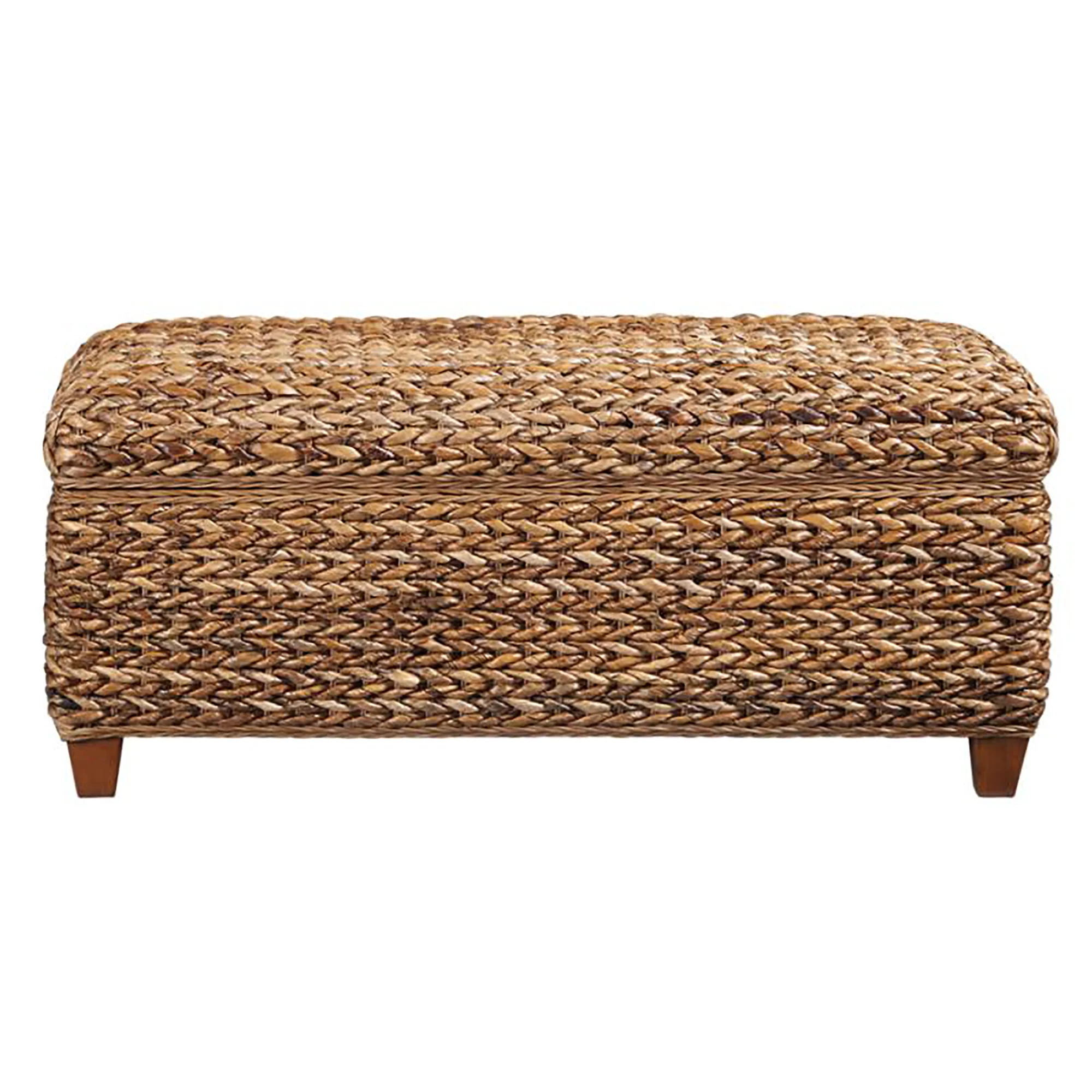 Amber Woven Banana Leaf Storage Trunk - Image 3