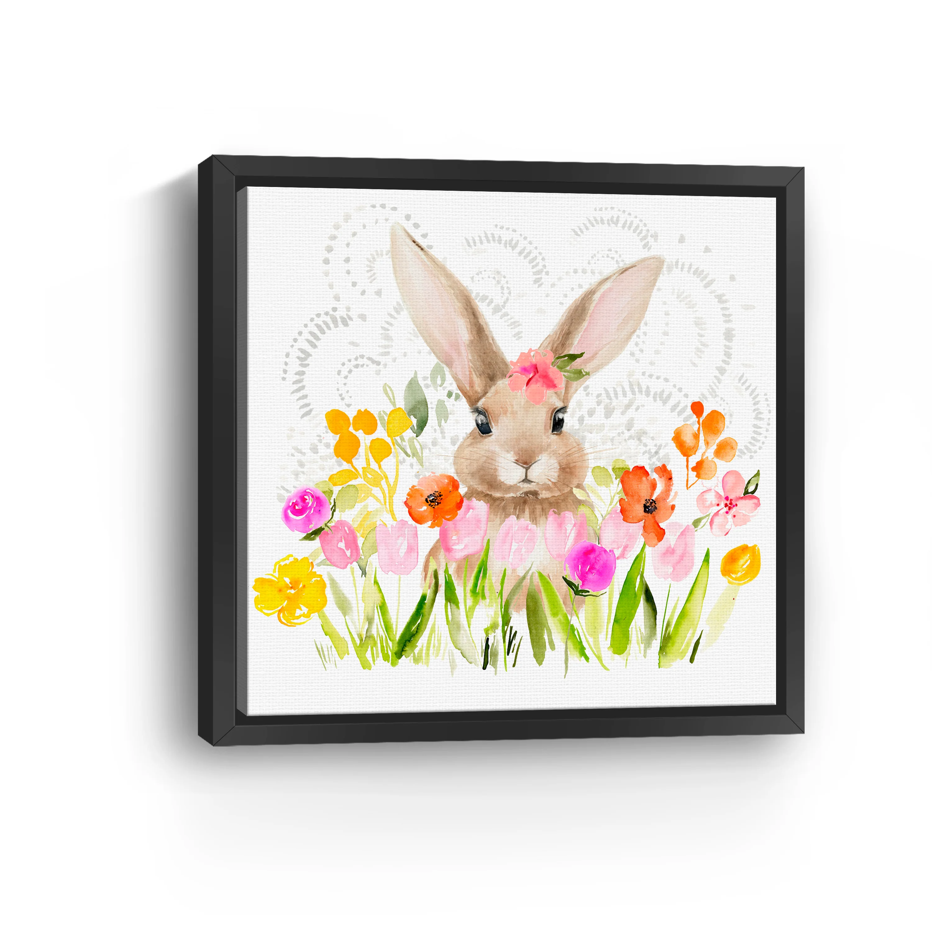 April Flowers and Bunny I Canvas Giclee - Image 6