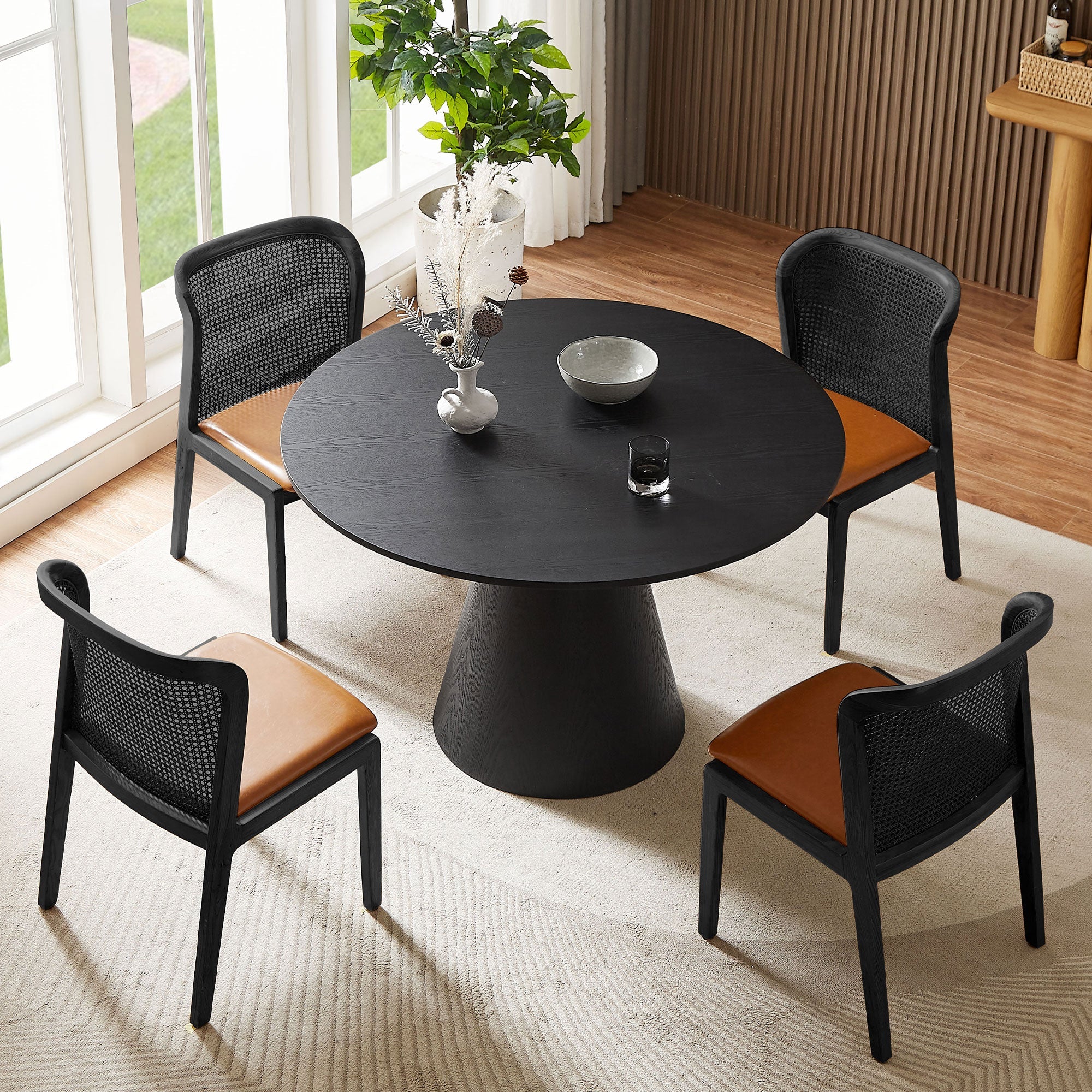 Aquatica Dining Table with Circular Tabletop and Pedestal Base - Image 8