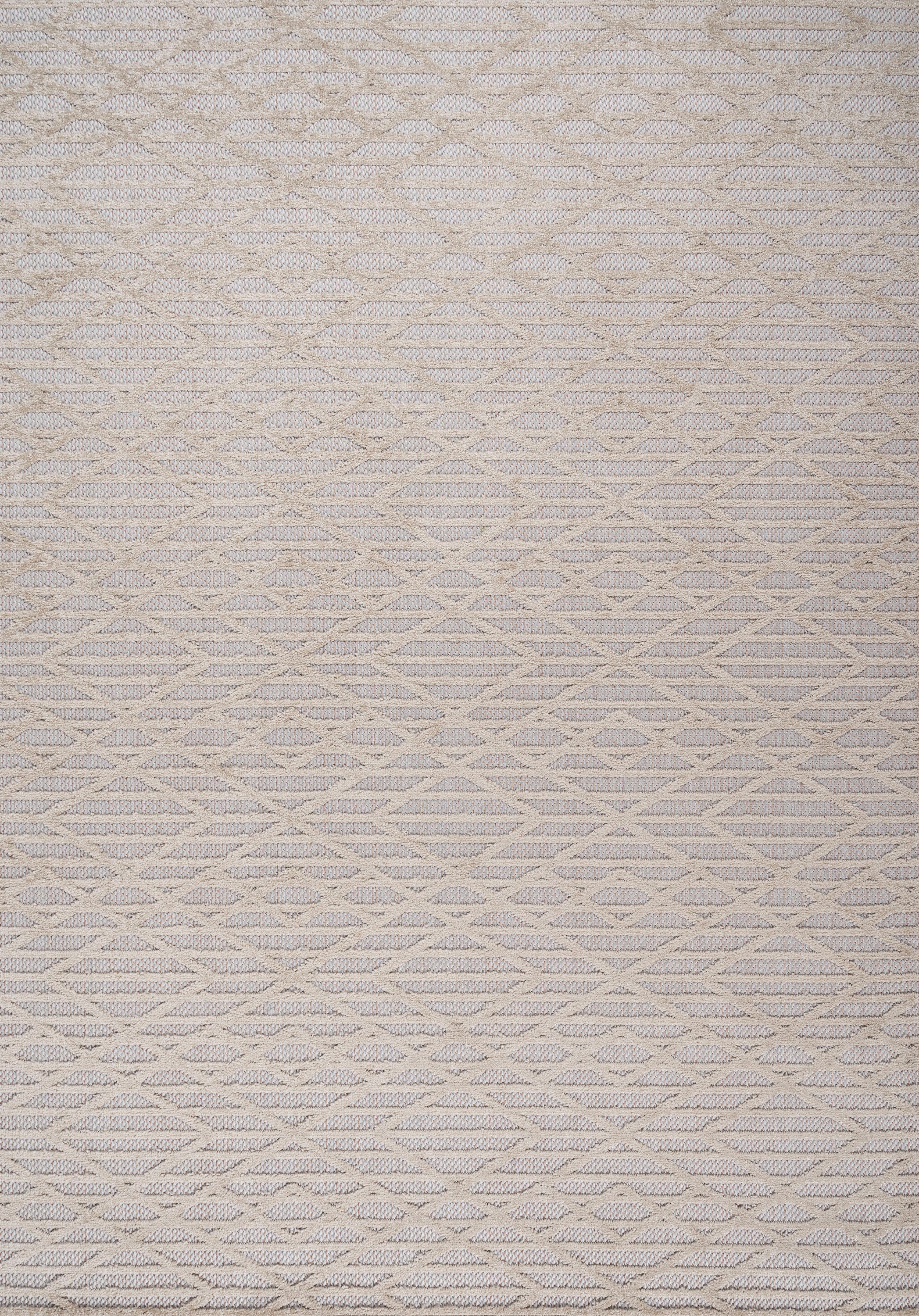 Ararat High-Low Pile Moroccan Diamond Modern  Indoor/Outdoor Area Rug - Image 2