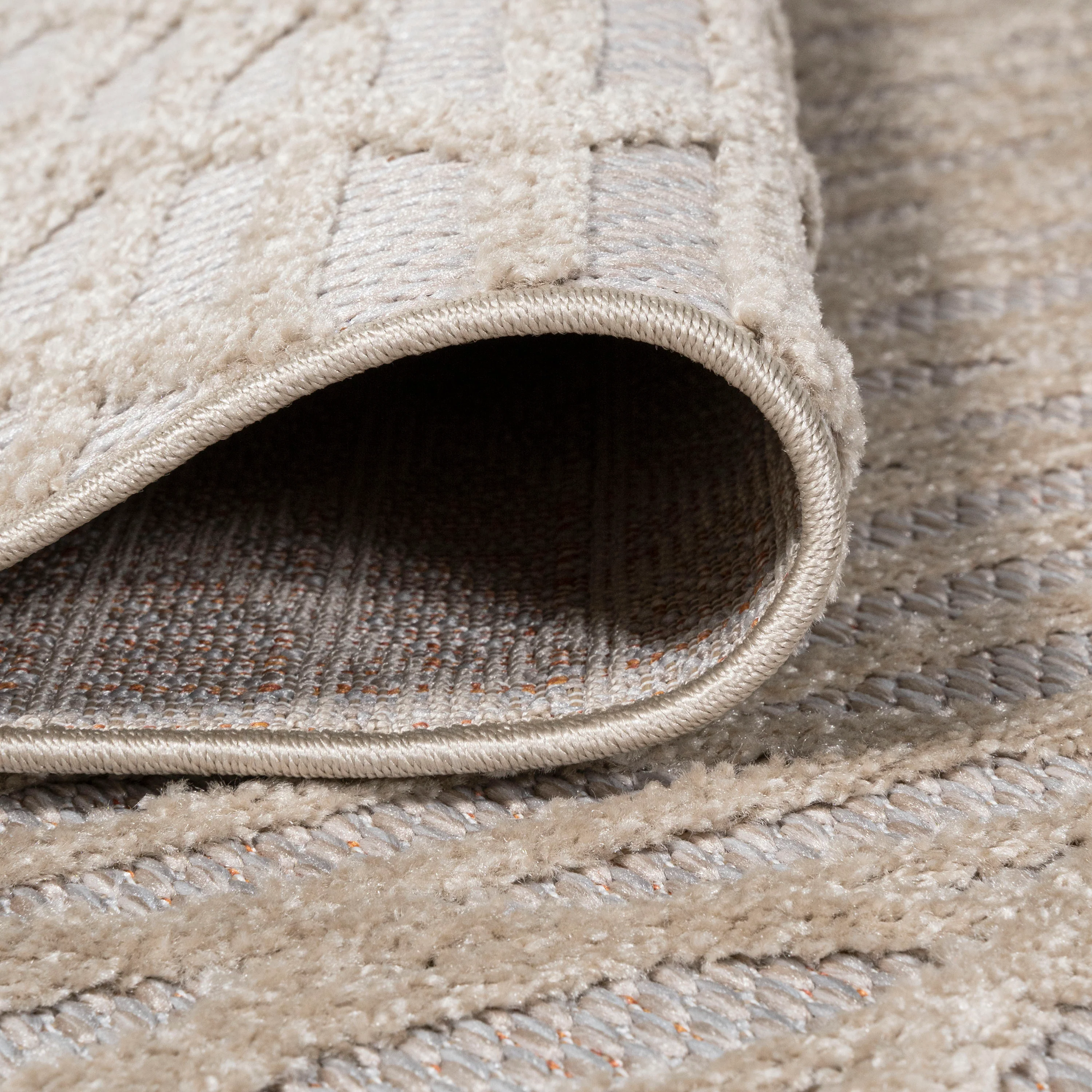Ararat High-Low Pile Moroccan Diamond Modern  Indoor/Outdoor Area Rug - Image 4