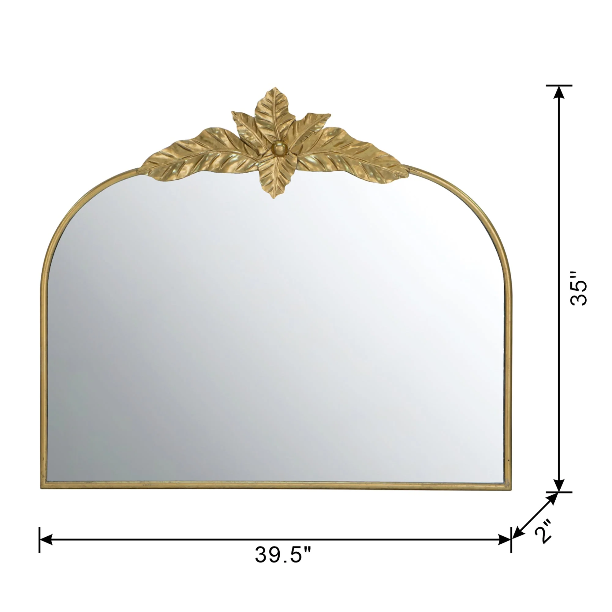 Arched Wall Mirror with Metal Frame - Image 10
