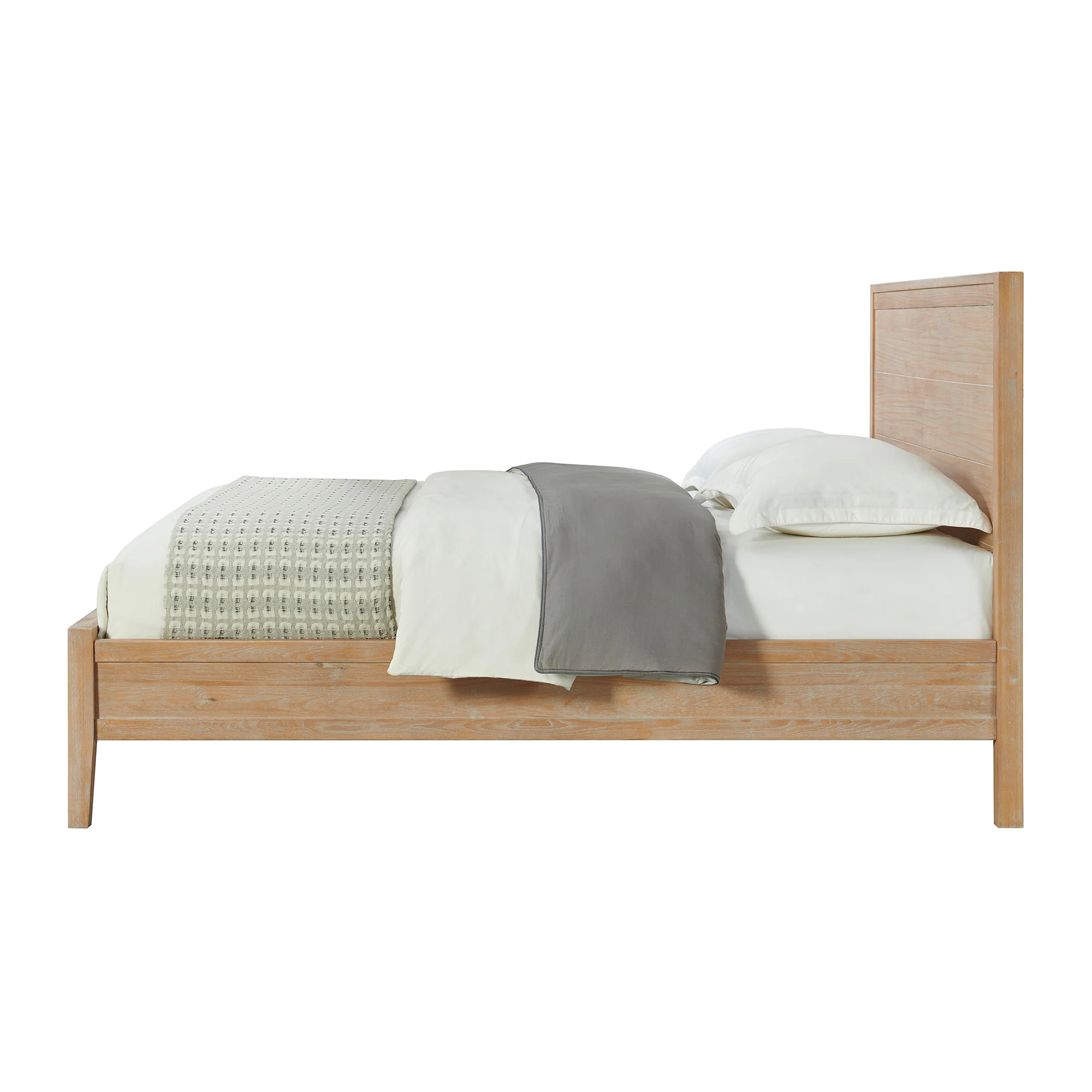 Arden 4-Piece Wood Bedroom Set with Bed, 2-Drawer Nightstand with open shelf, 5-Drawer Chest, 6-Drawer Dresser - Image 6