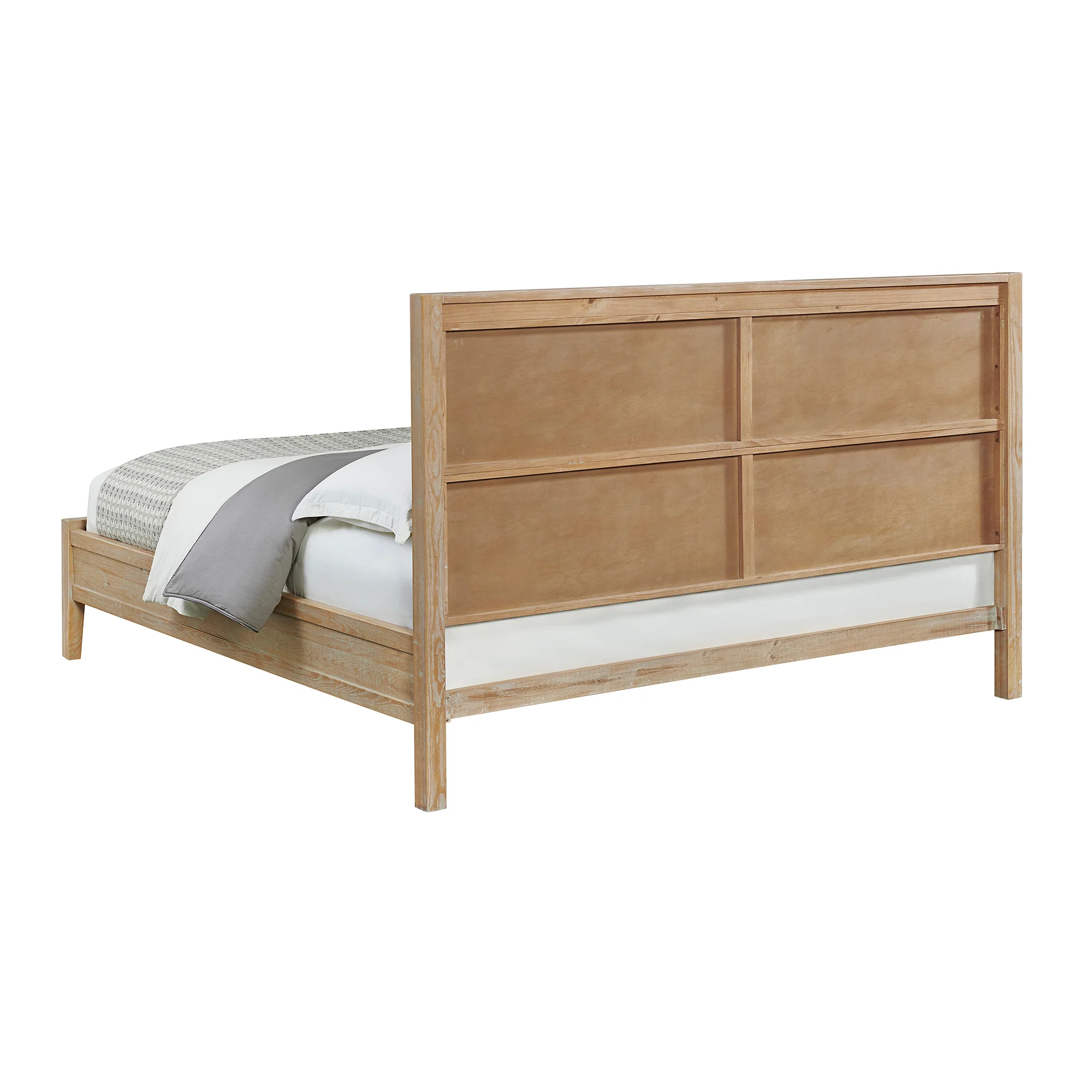 Arden 4-Piece Wood Bedroom Set with Bed, 2-Drawer Nightstand with open shelf, 5-Drawer Chest, 6-Drawer Dresser - Image 7