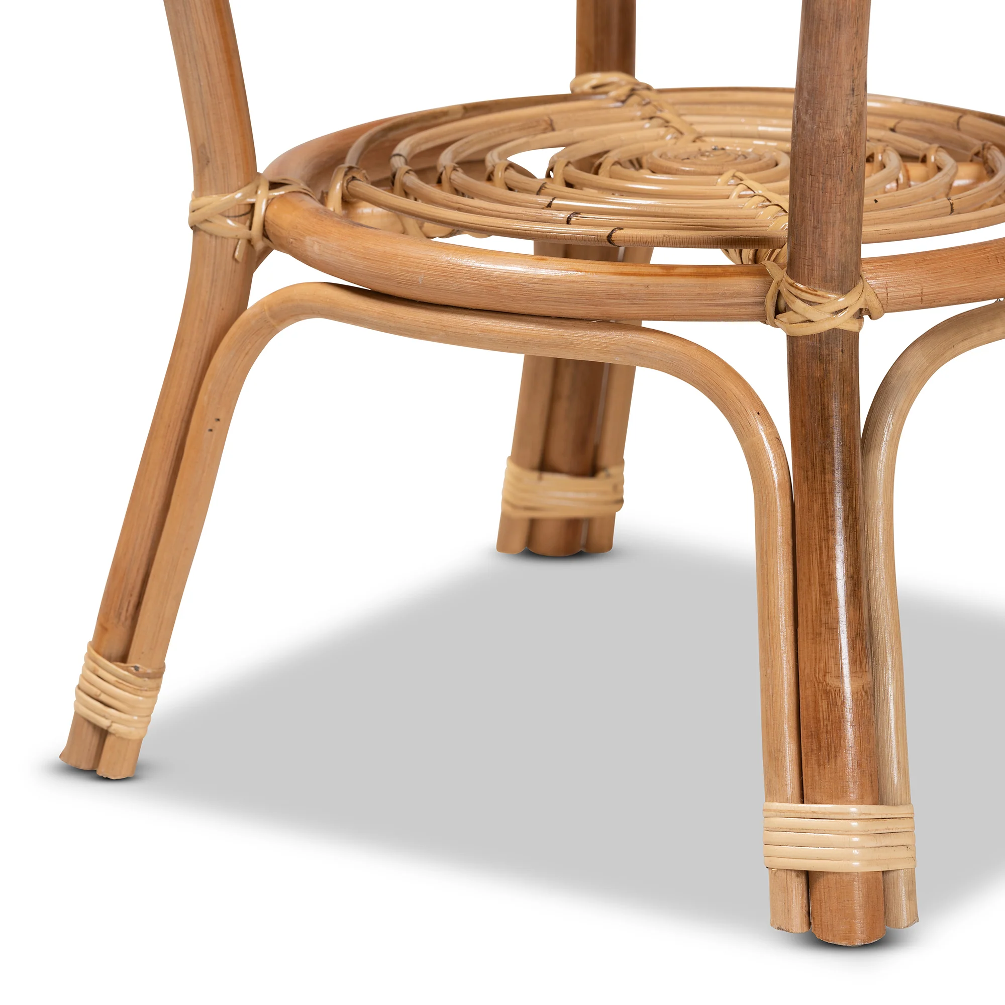 Asha Open Weave Rattan Side Table - Image 5