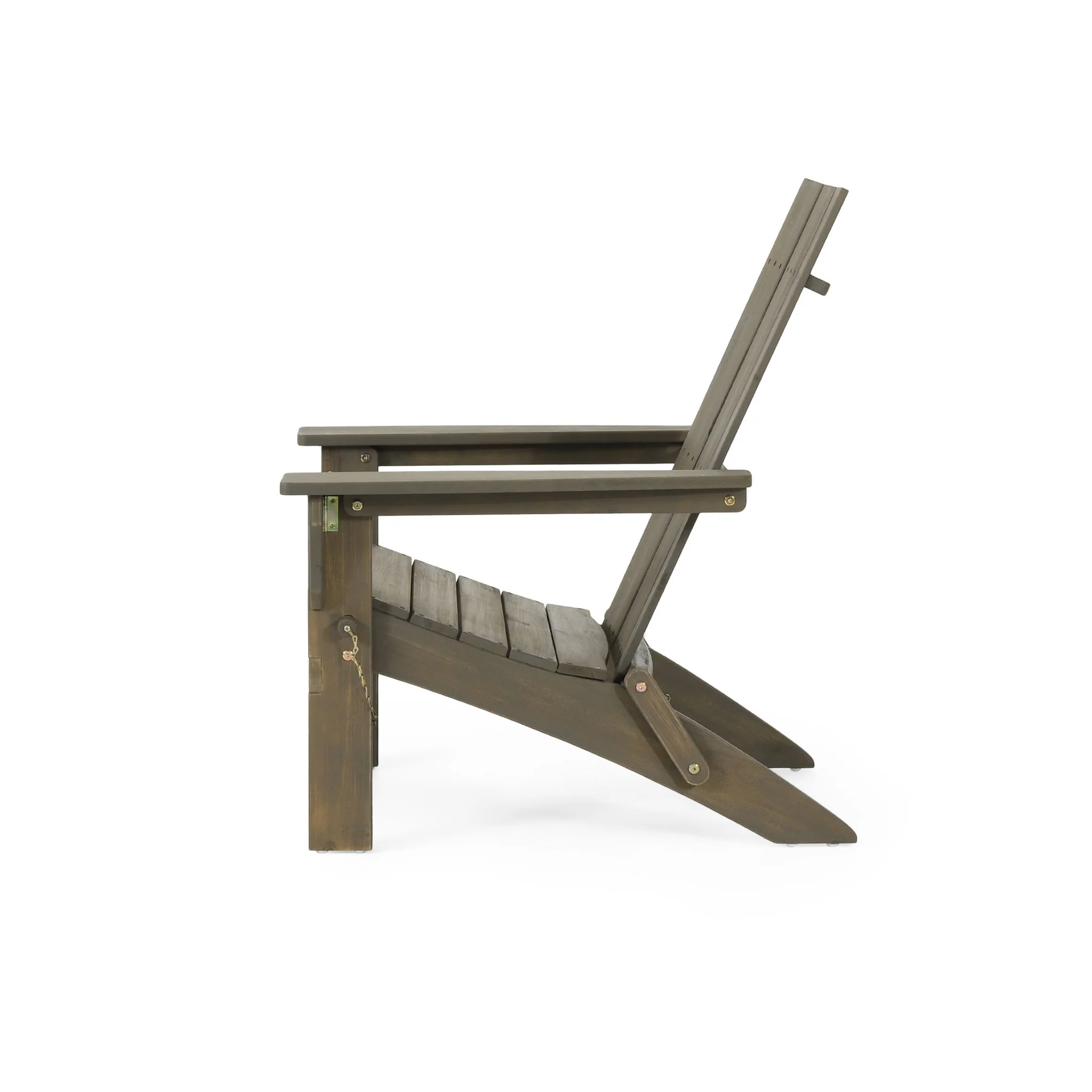 Aurascape Outdoor Acacia Wood Foldable Adirondack Chair - Image 6