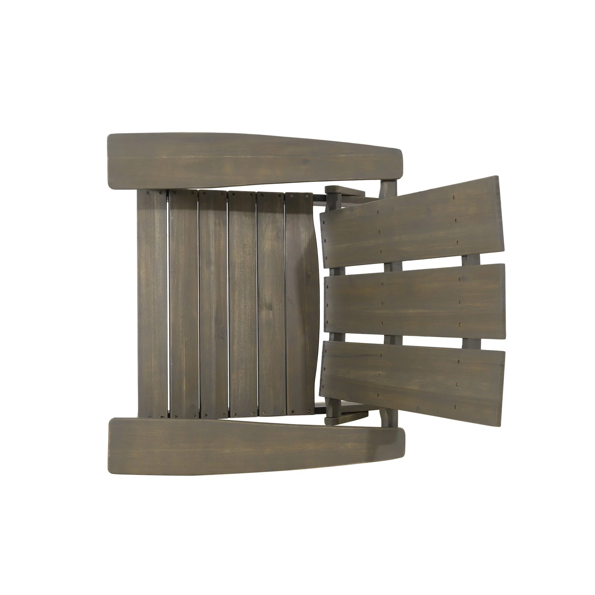 Aurascape Outdoor Acacia Wood Foldable Adirondack Chair - Image 7