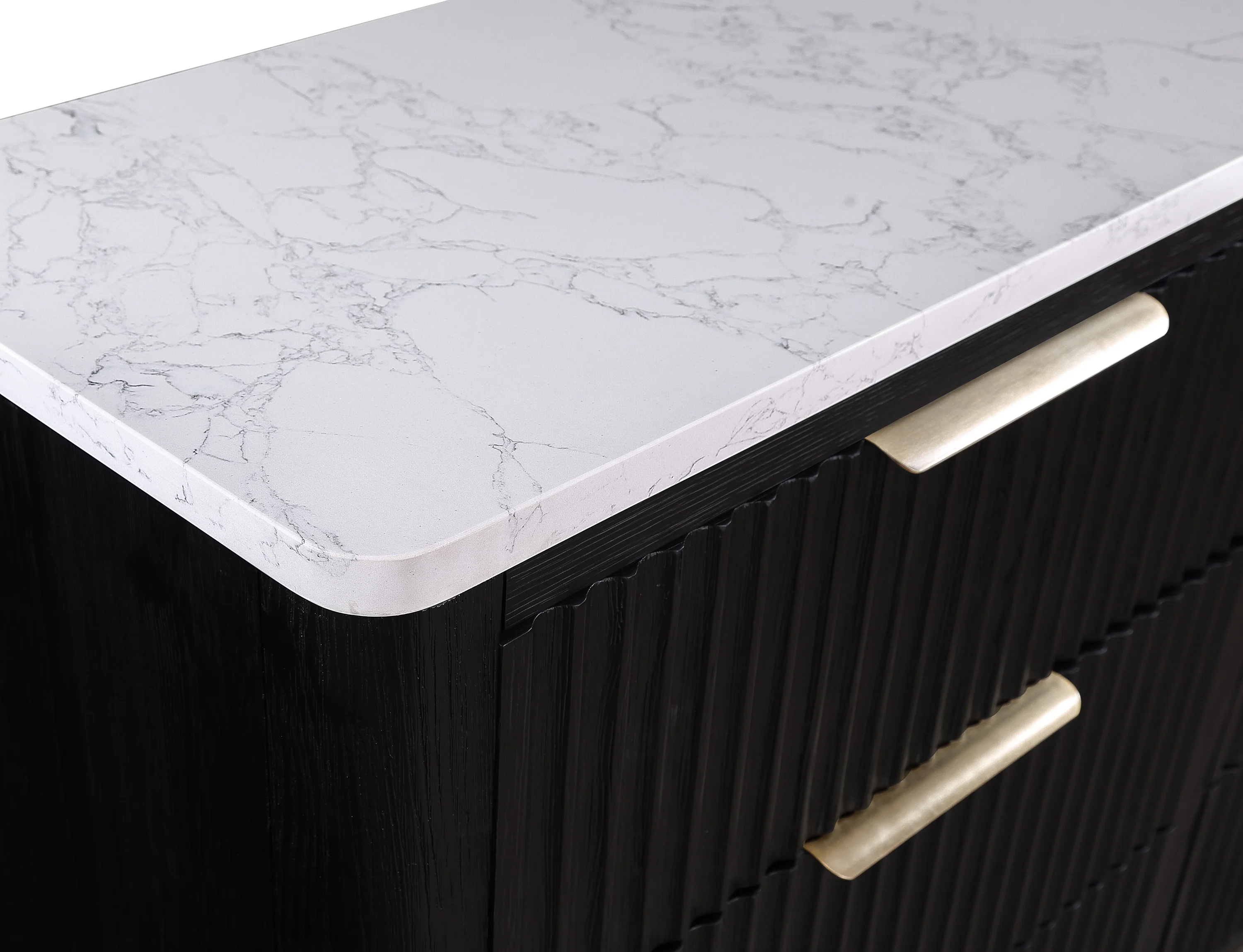 Modern Aesthetic 6-Drawers Dresser with Stone Top - Image 14