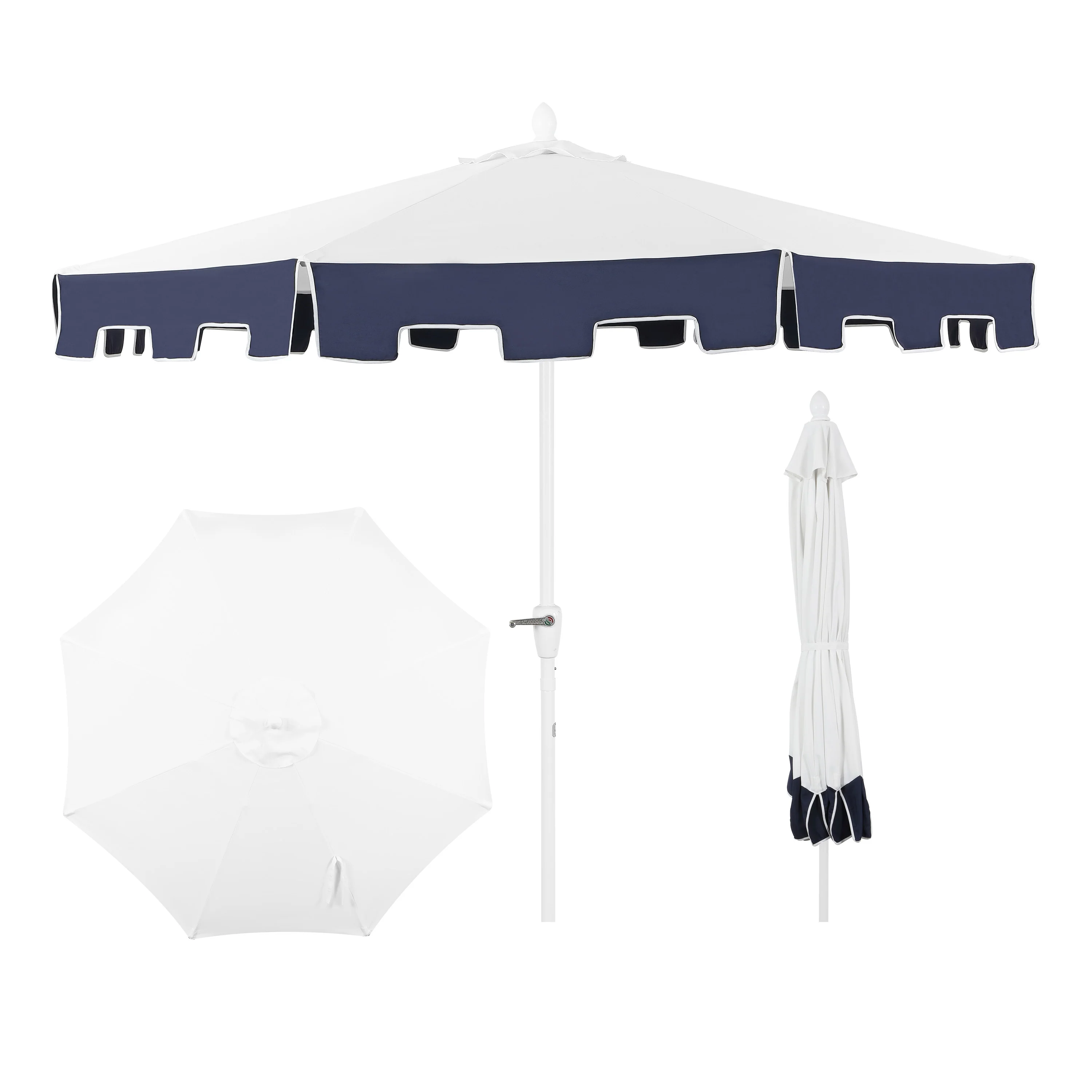 Baiona Classic MidCentury Market Patio Umbrella with UV Protection - Image 11
