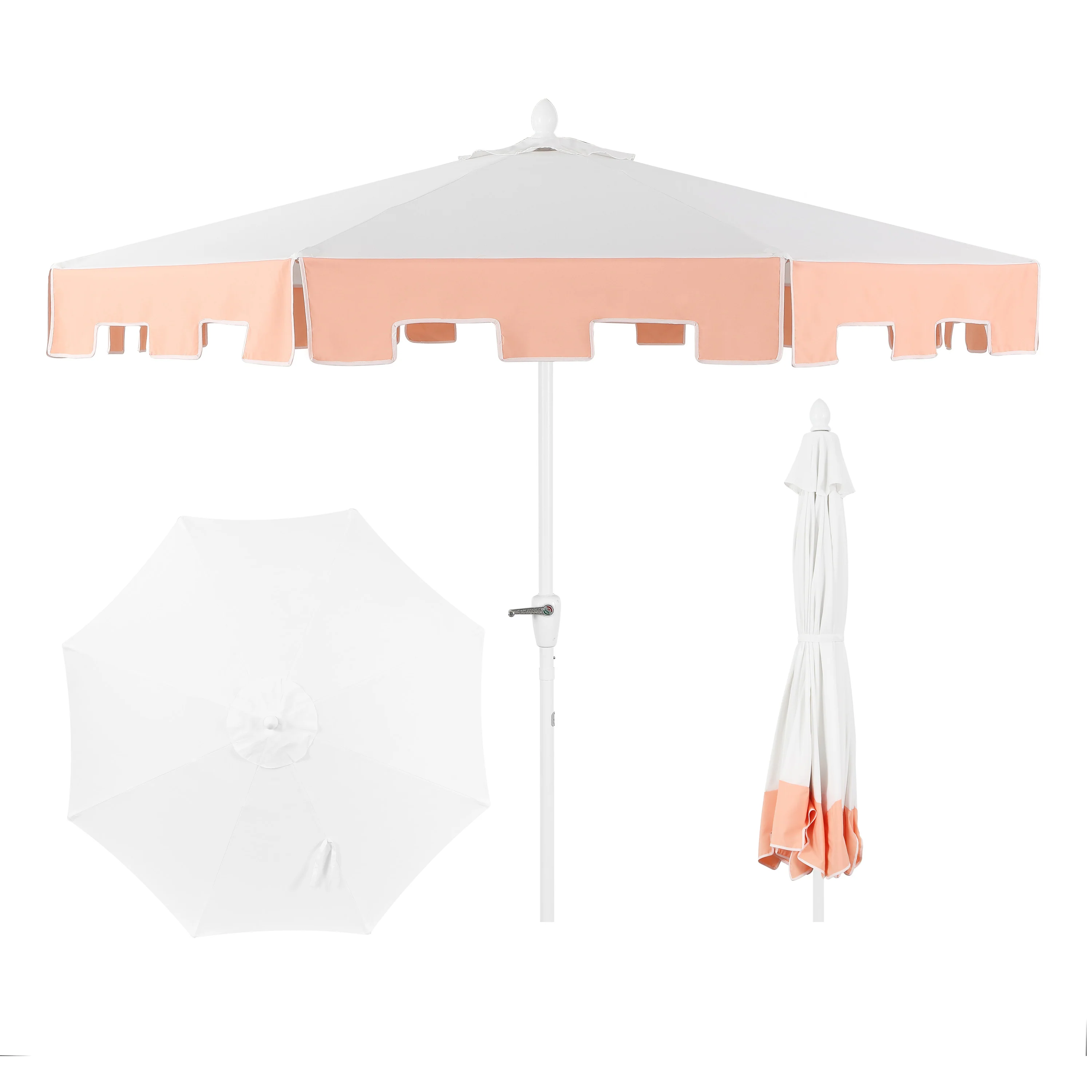 Baiona Classic MidCentury Market Patio Umbrella with UV Protection - Image 29