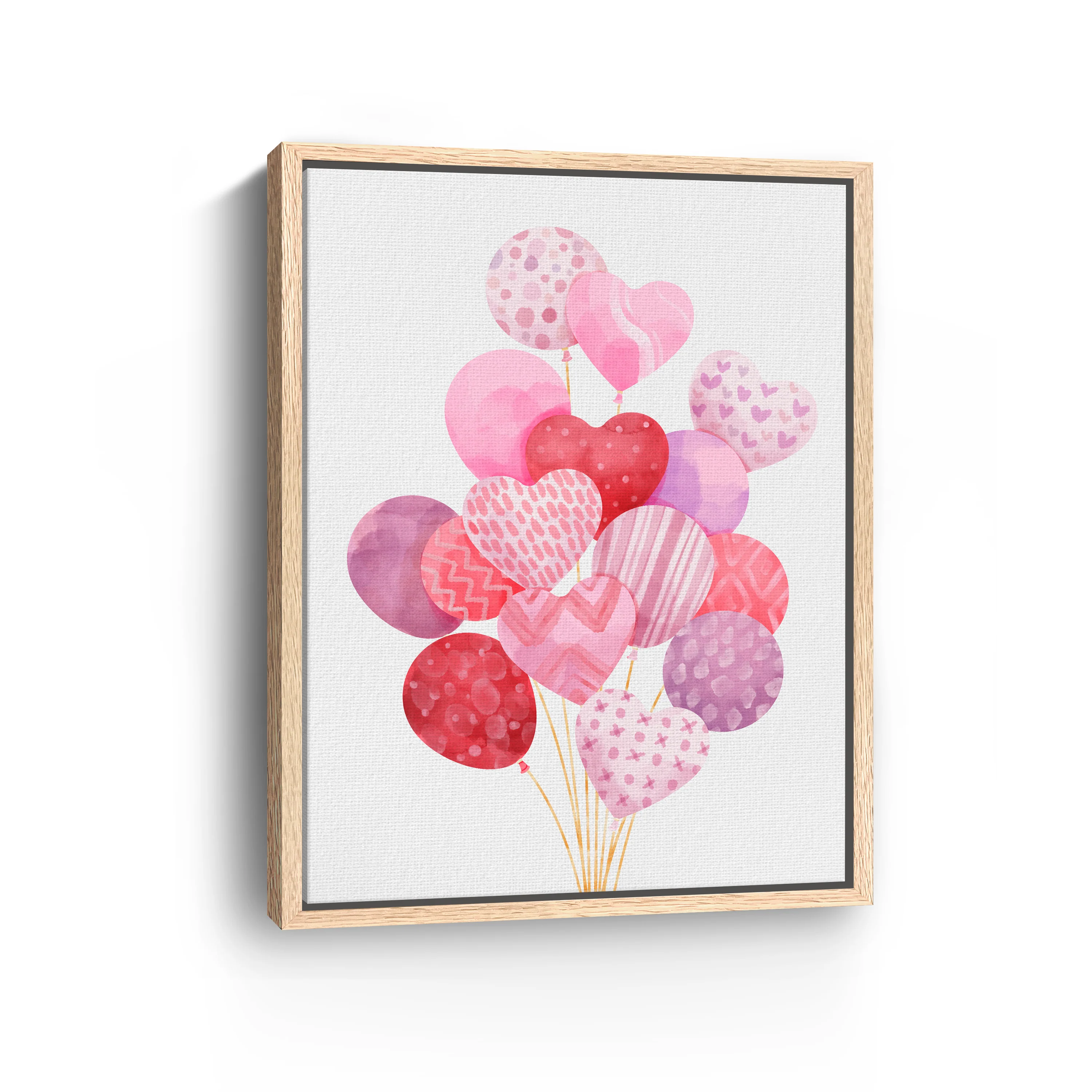 Balloon Heart Canvas Giclee - Image 3