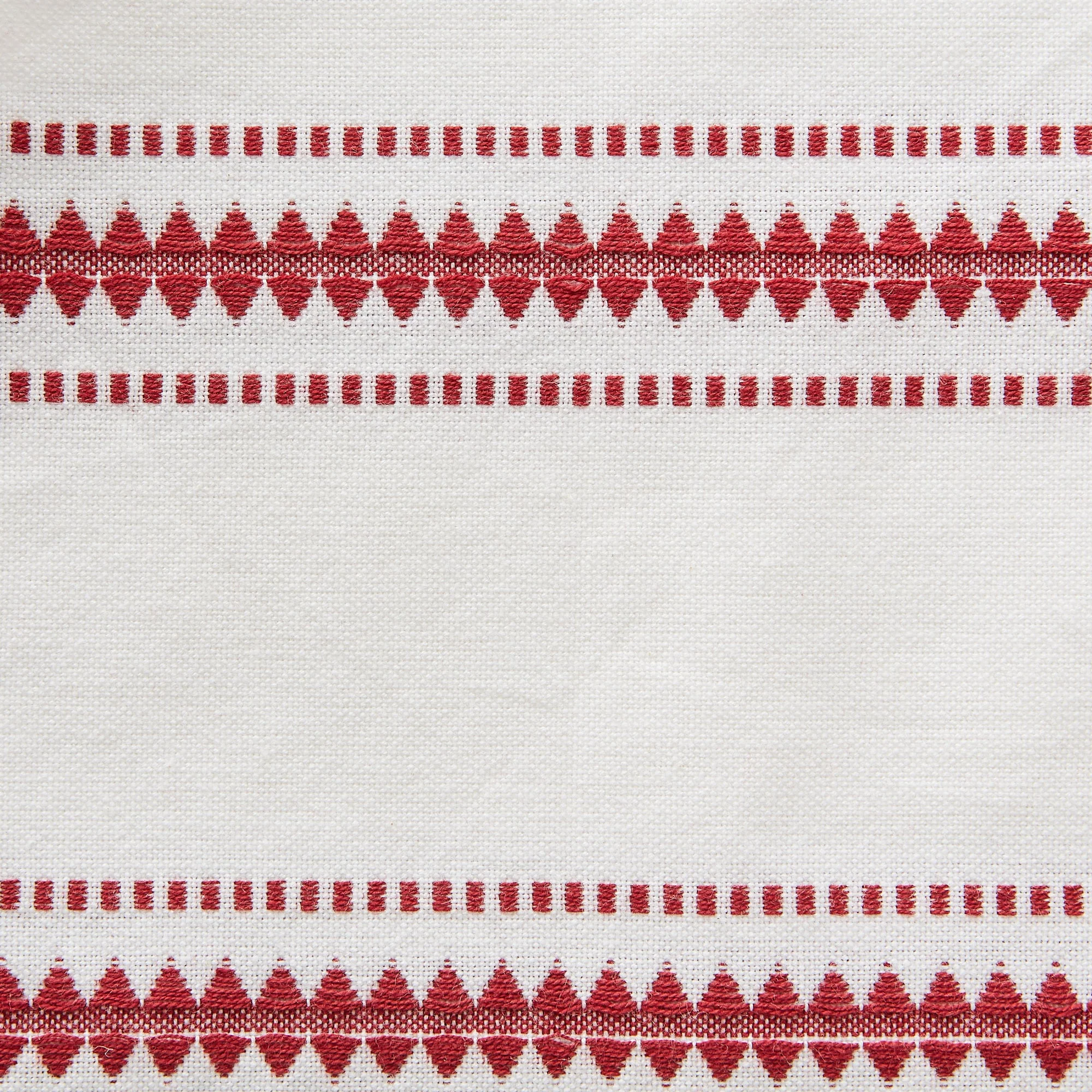 Barn Red Zig Dobby Stripe Table Runner 14X72 - Image 6