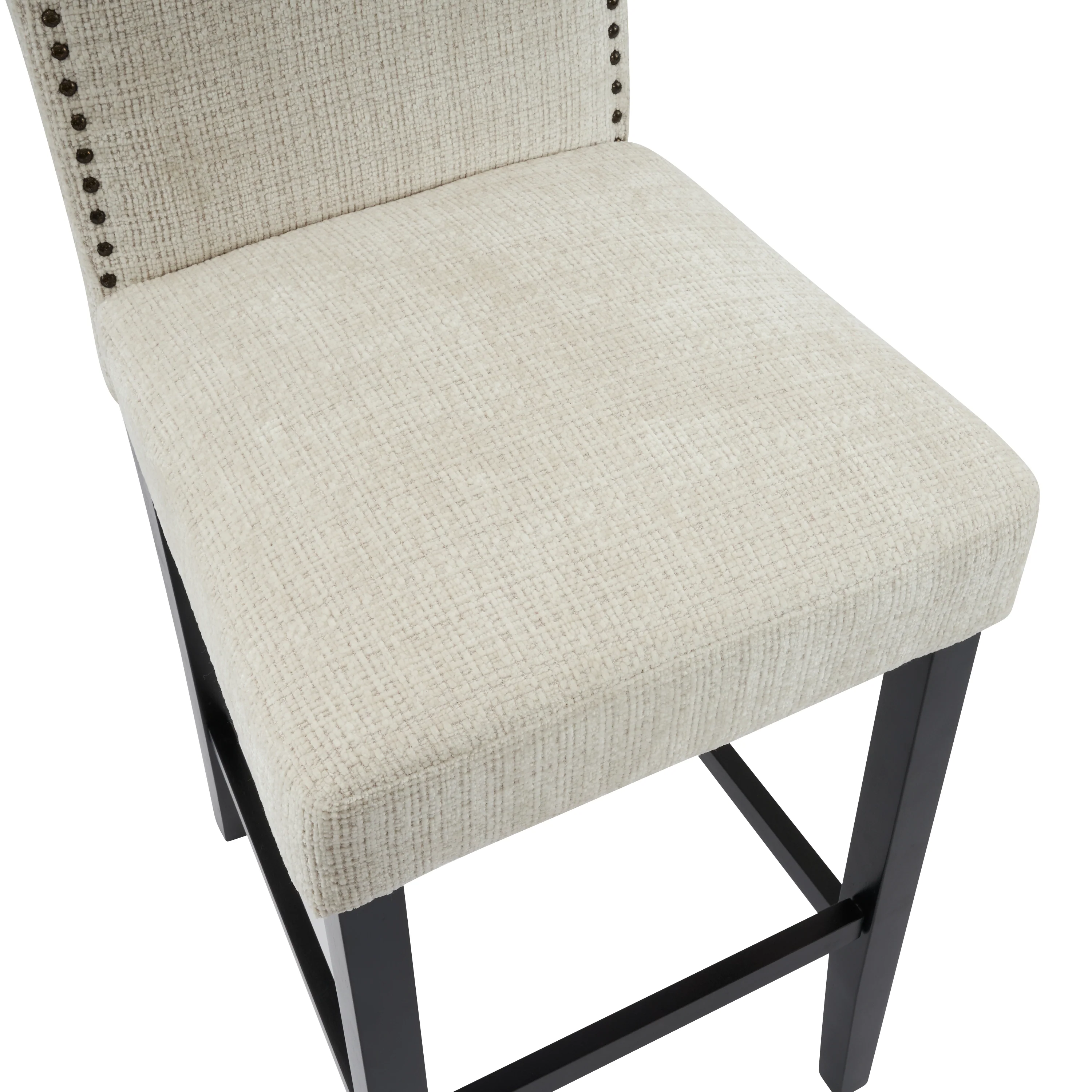Upholstered Counter Stools with Rubberwood Legs - Image 14