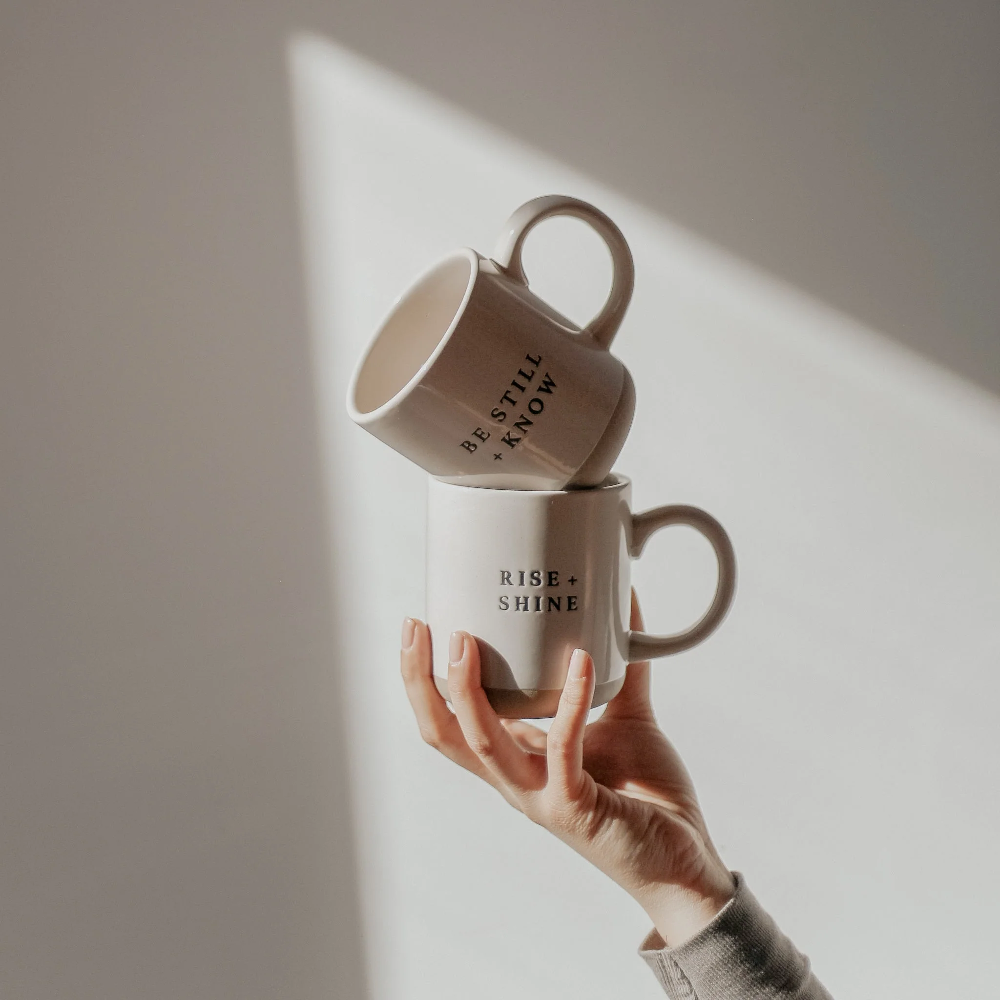 Be Still and Know 14 oz Stoneware Coffee Mug - Image 5