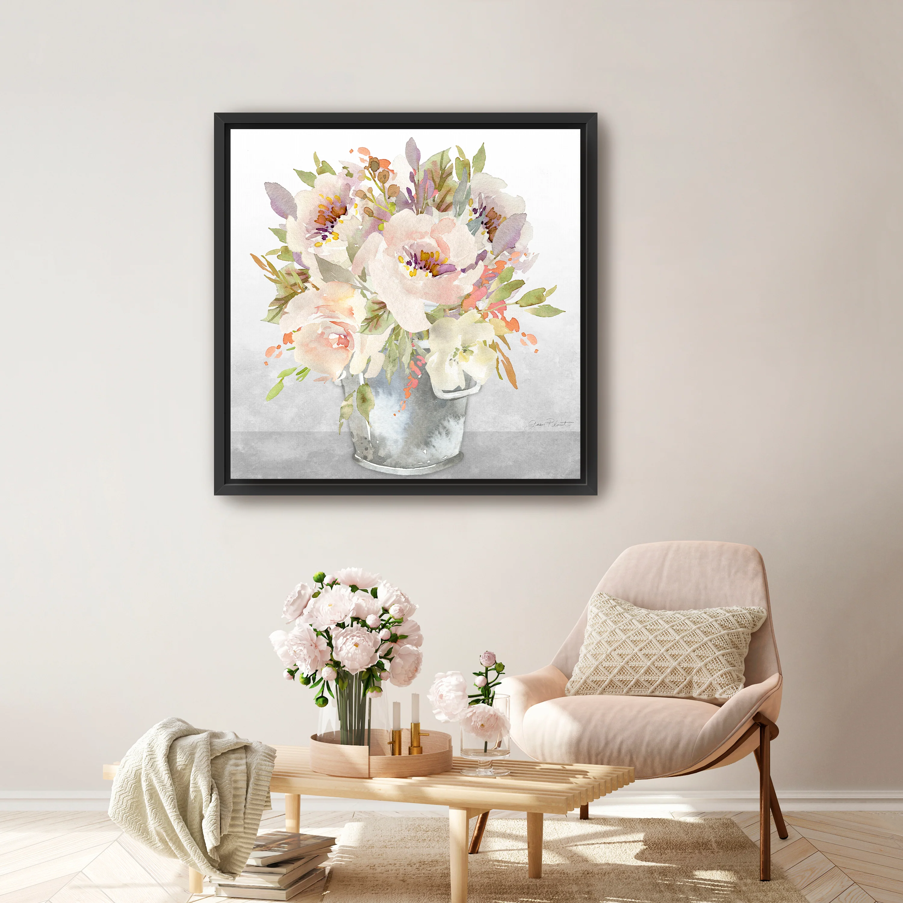 Beautiful Floral Bouquet I Canvas Giclee - Image 5