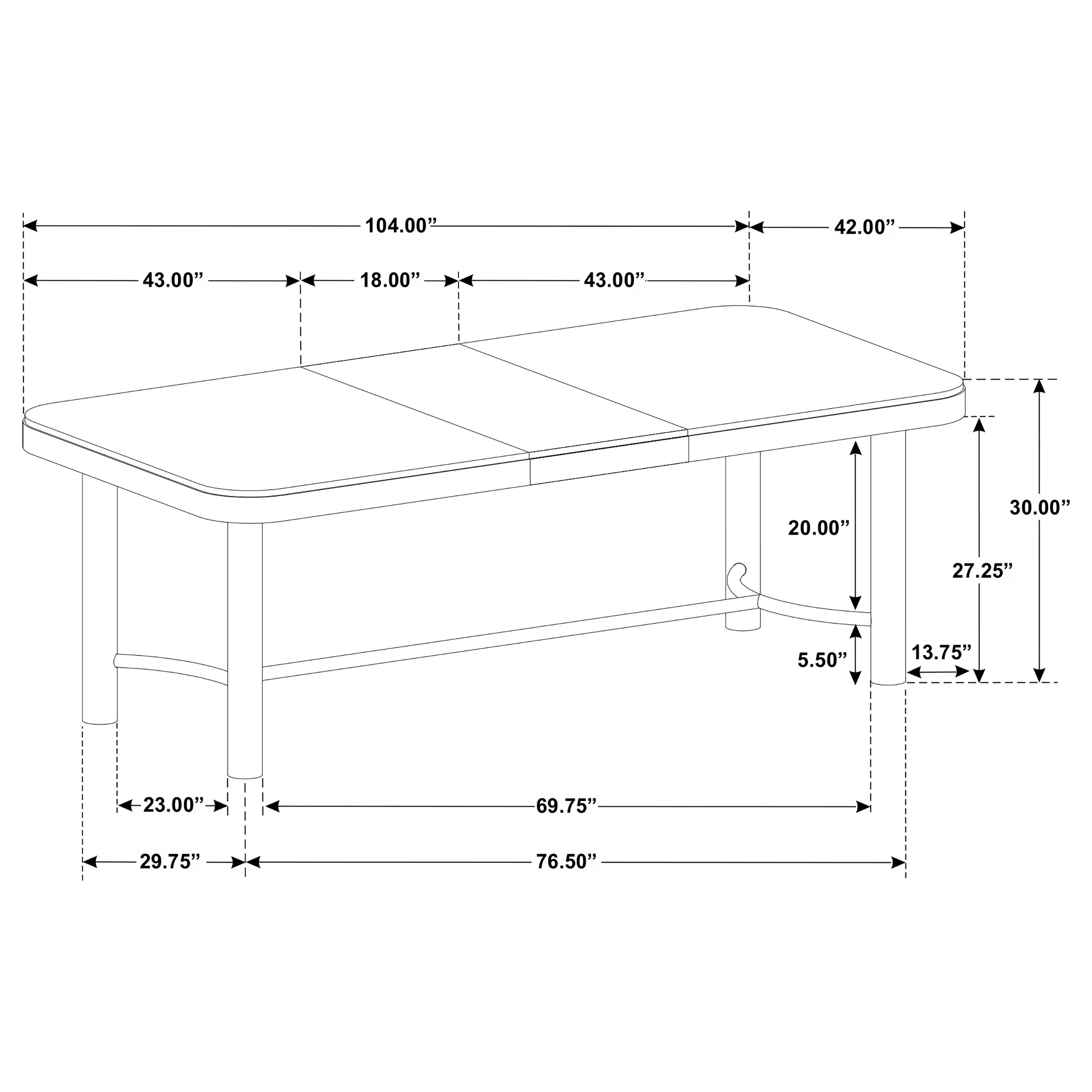 Benson Extension Leaf Dining Table Set - Image 32