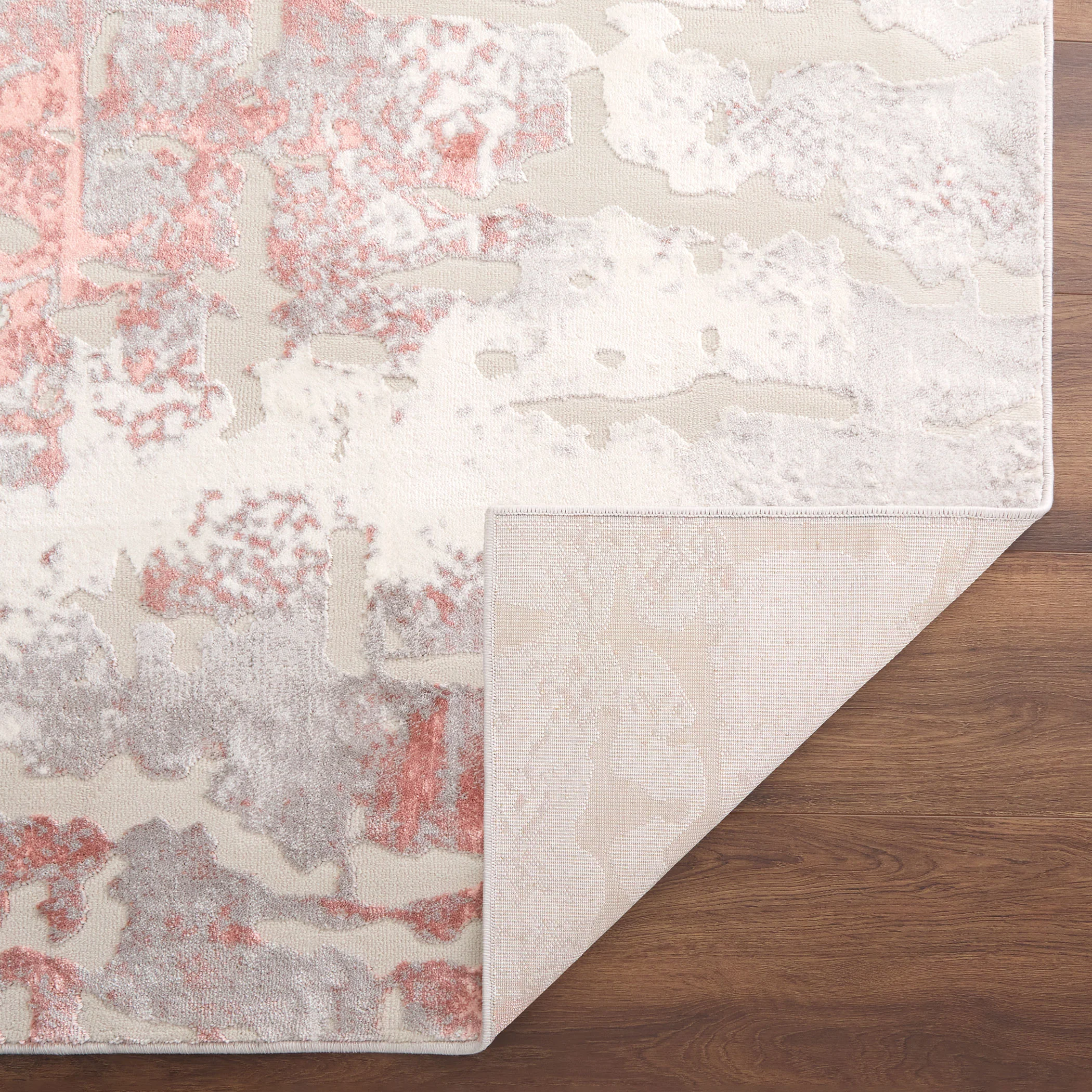 Betsi Abstract Pink and Neutral Rug - Image 5