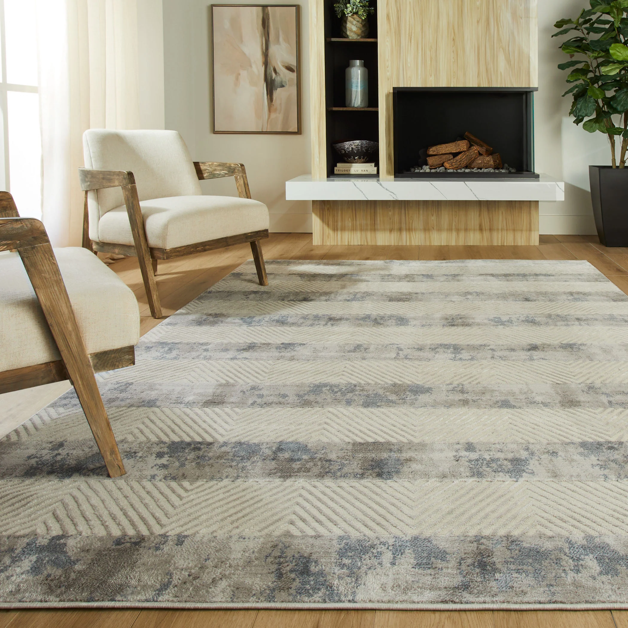 Betsi Vintage Chevron Stripe Rug - Image 2