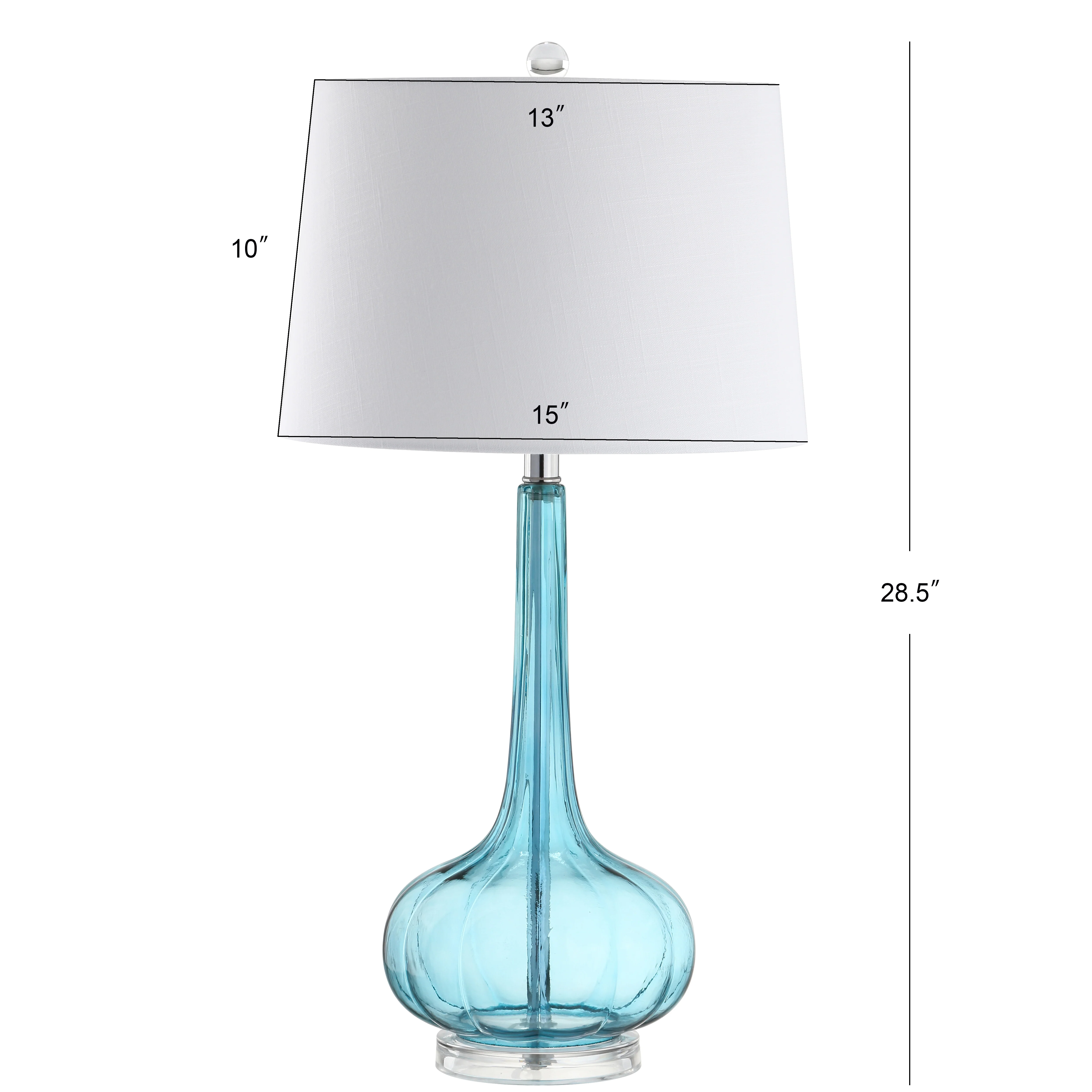Bette Glass Teardrop LED Table Lamp, Set of 2 - Image 5