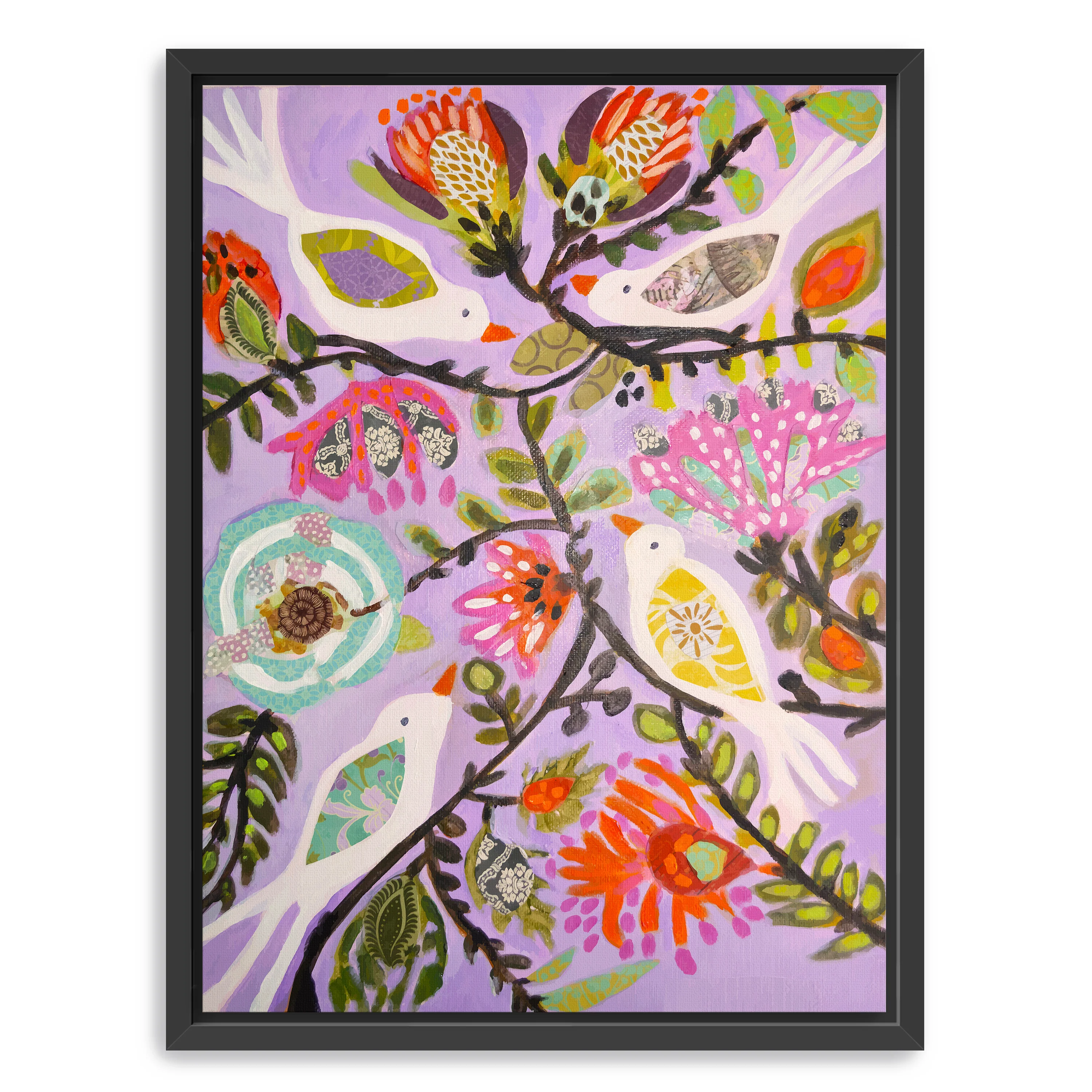 Bird Garden Canvas Giclee - Image 2