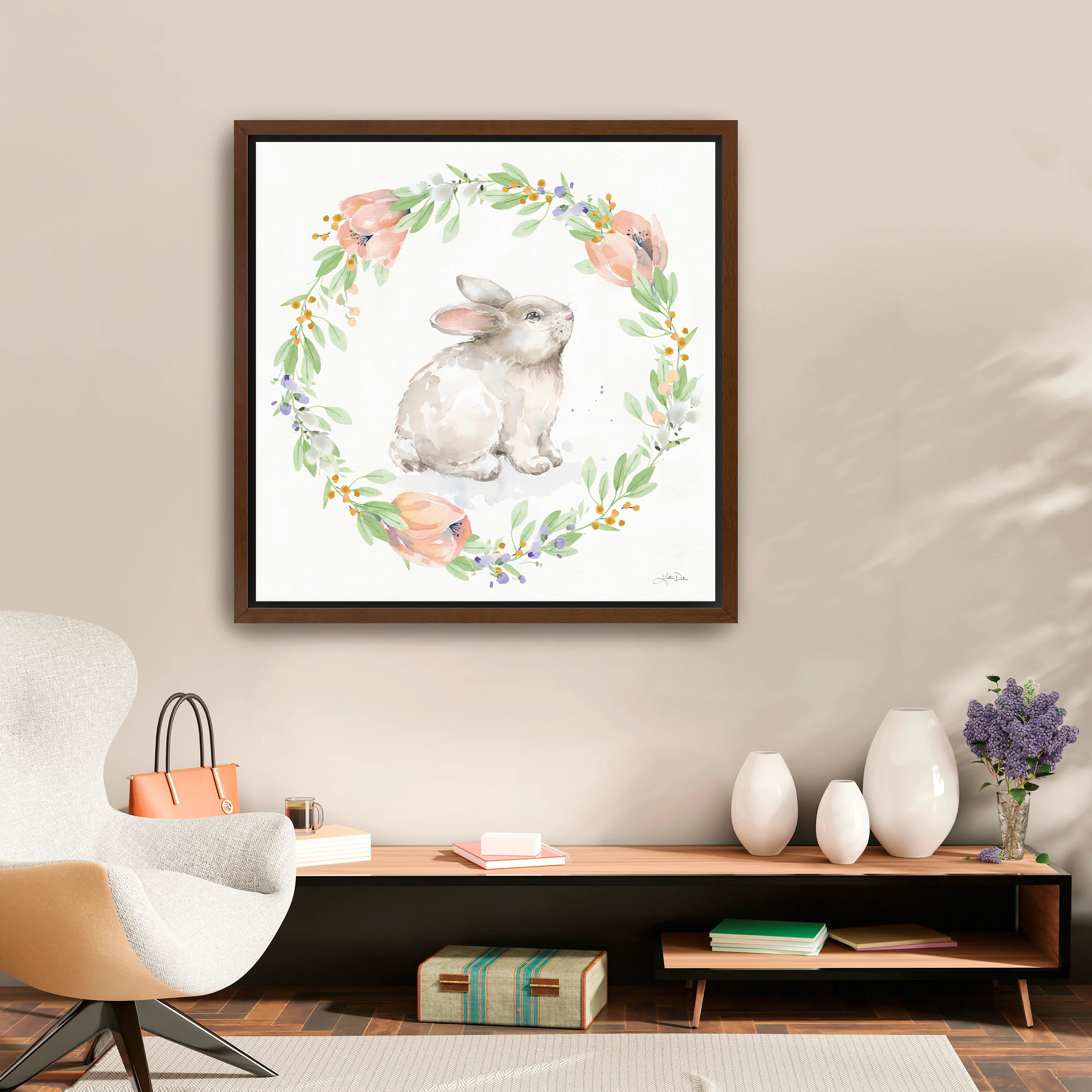 Blooming Bunnies I Canvas Giclee - Image 8