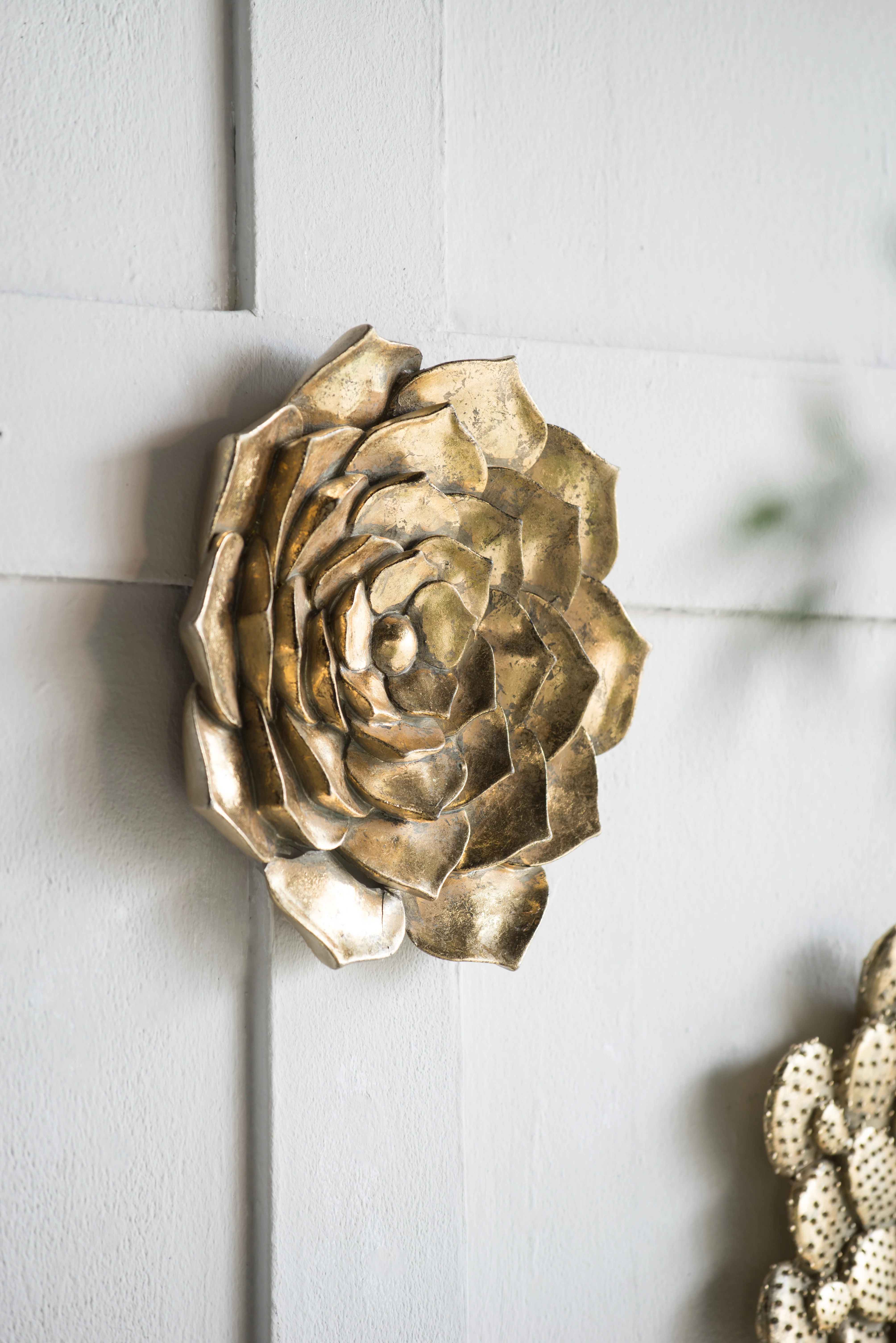 Blossomz Succulent Wall Plaque with Flower Design - Image 5