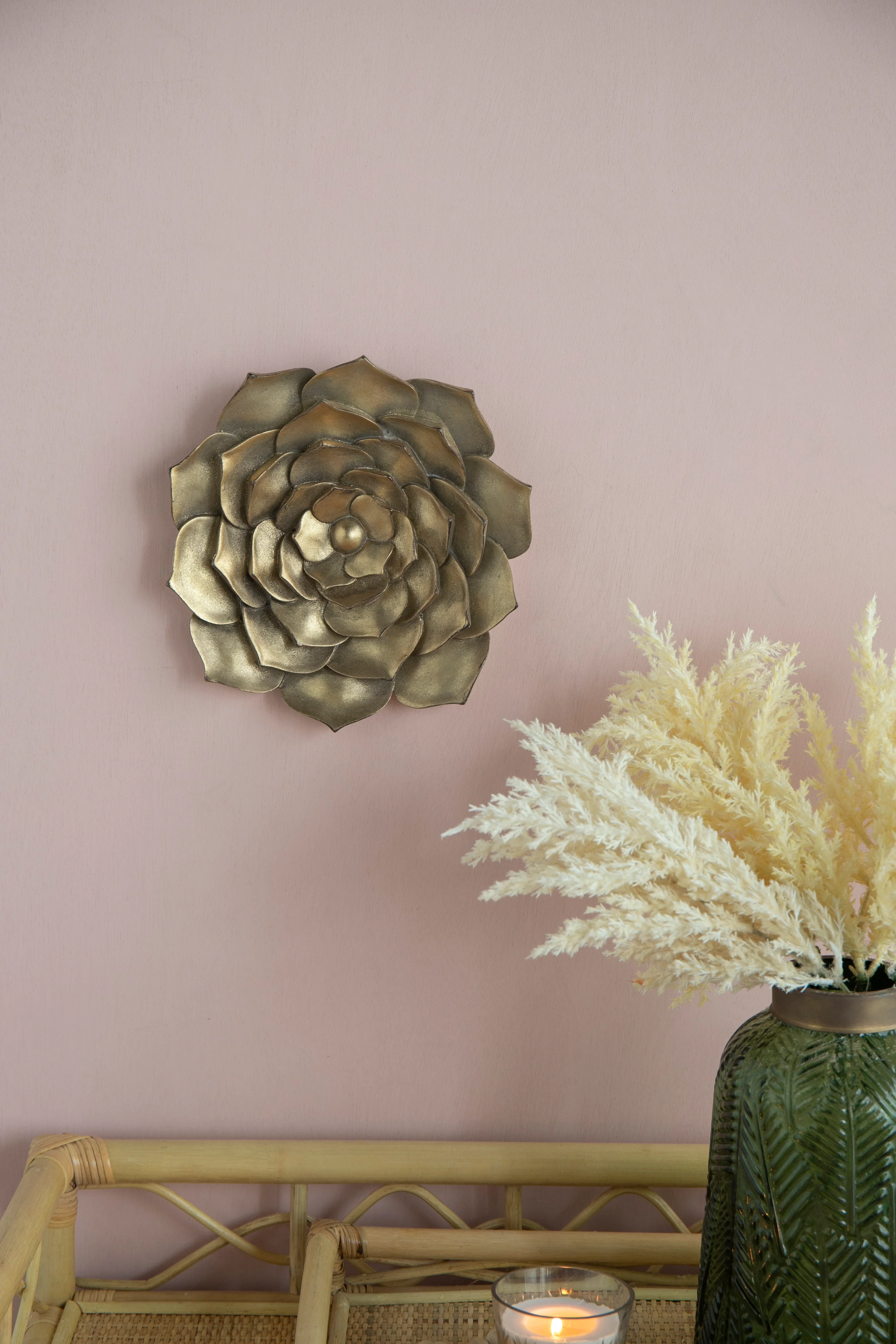 Blossomz Succulent Wall Plaque with Flower Design - Image 9
