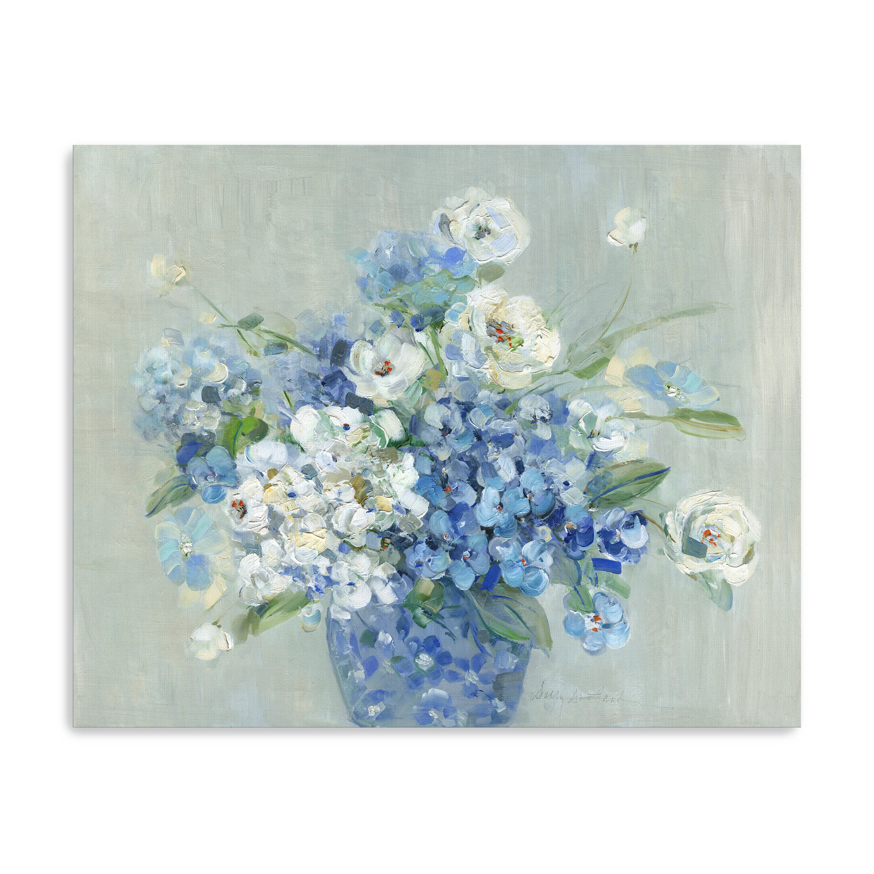 Blue and White Arrangement Canvas Giclee - Image 10