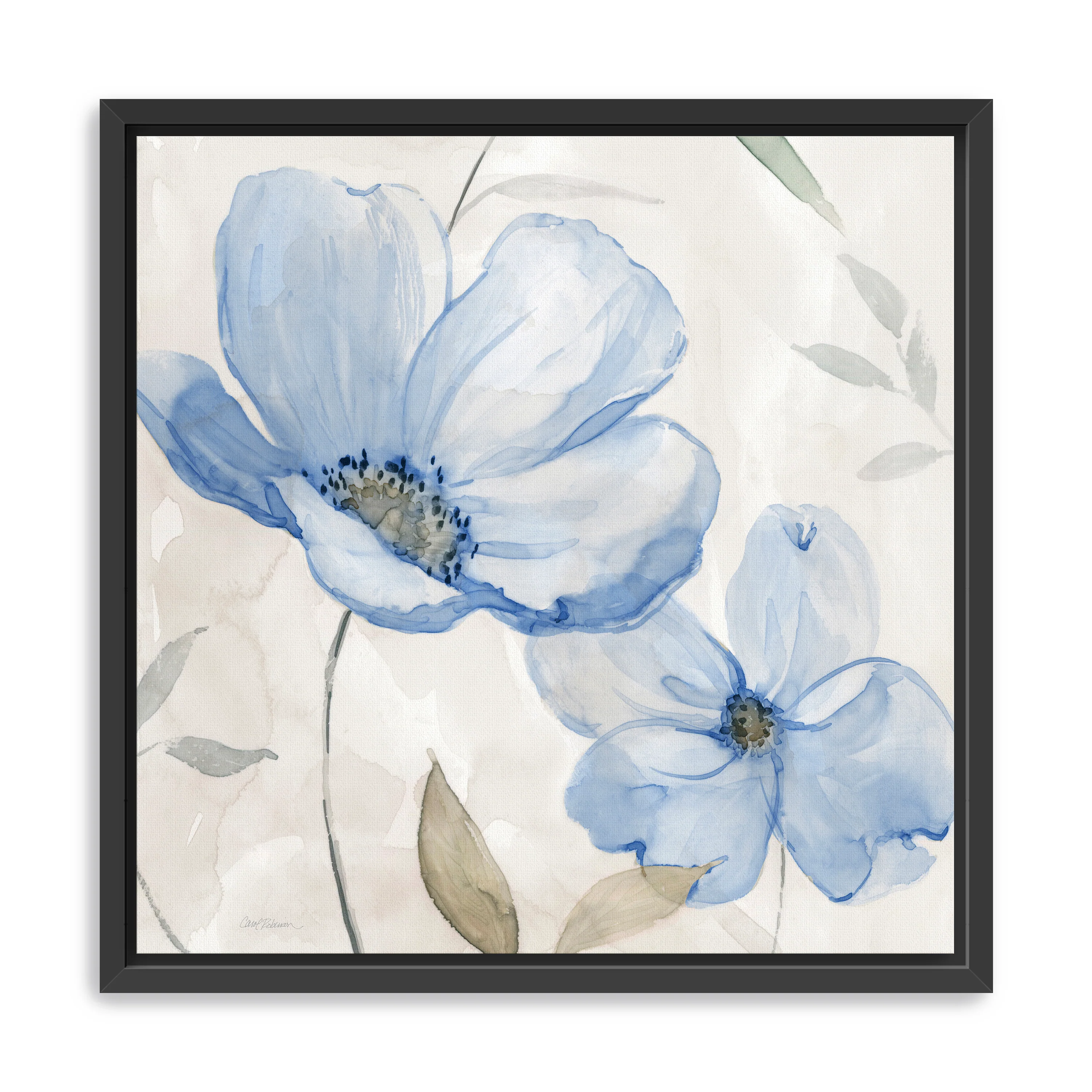 Blue Whispers I Canvas Giclee - Image 2