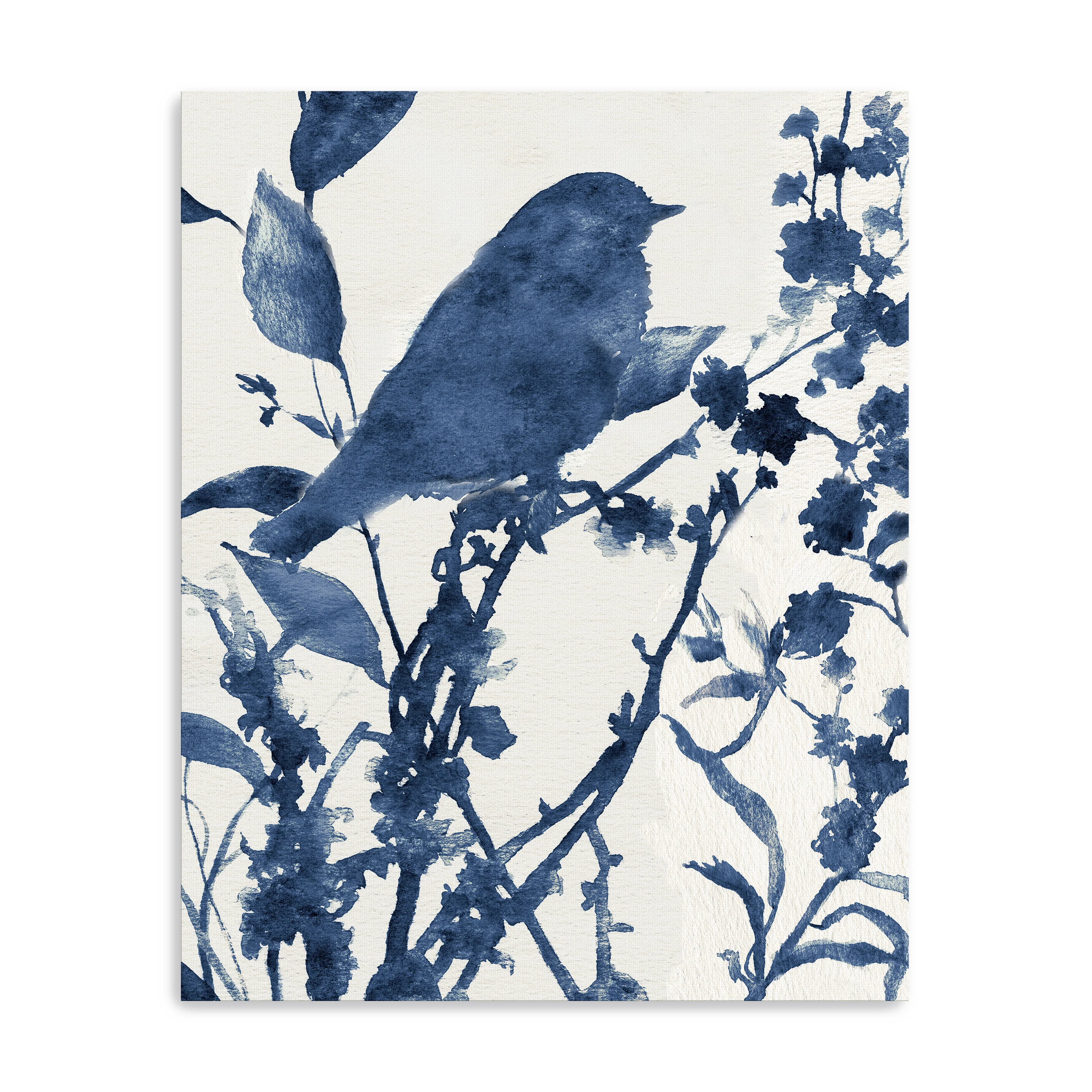 Bluebird Silhouette III Canvas Giclee