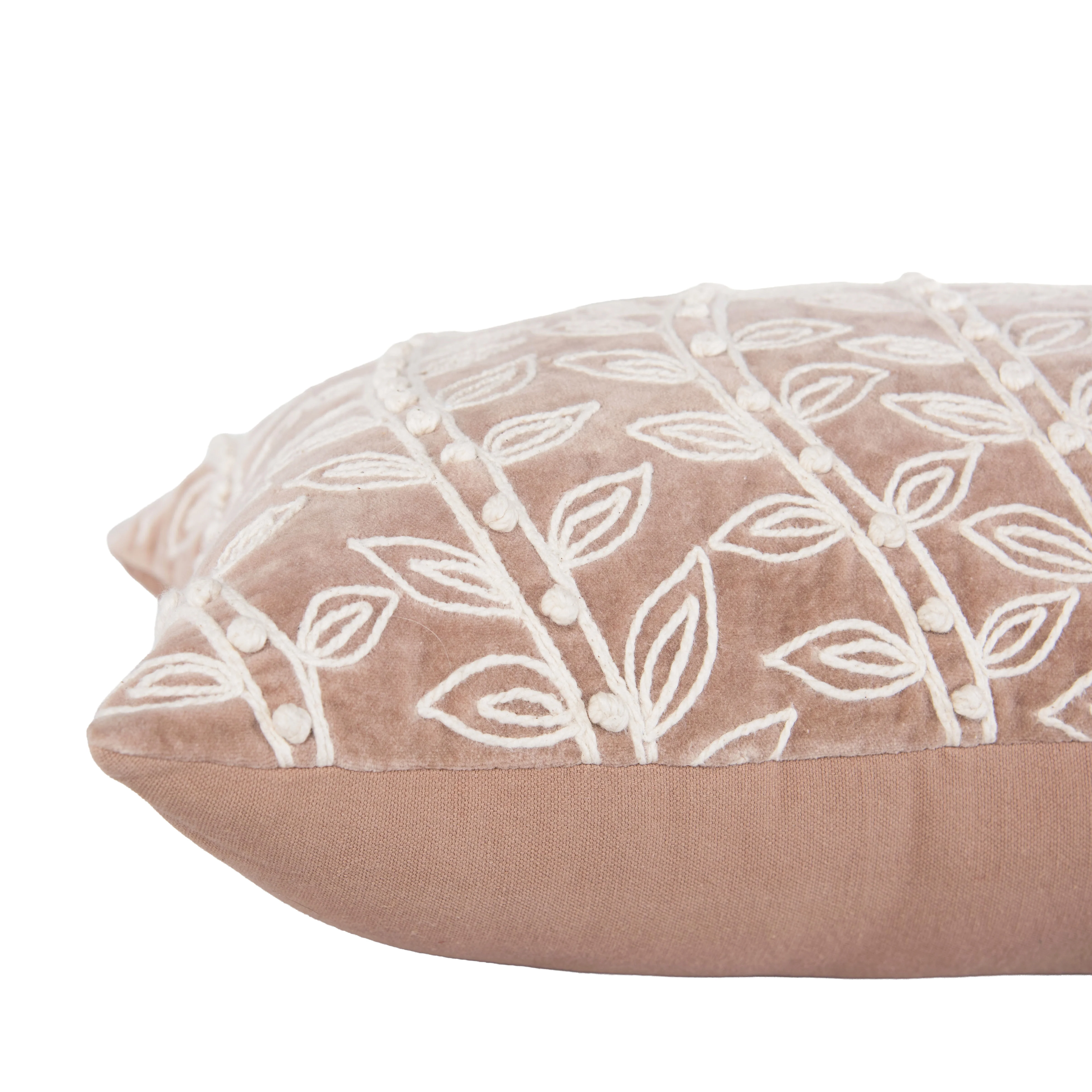 Blythe Embroidered Vine Lumbar Pillow - Image 11