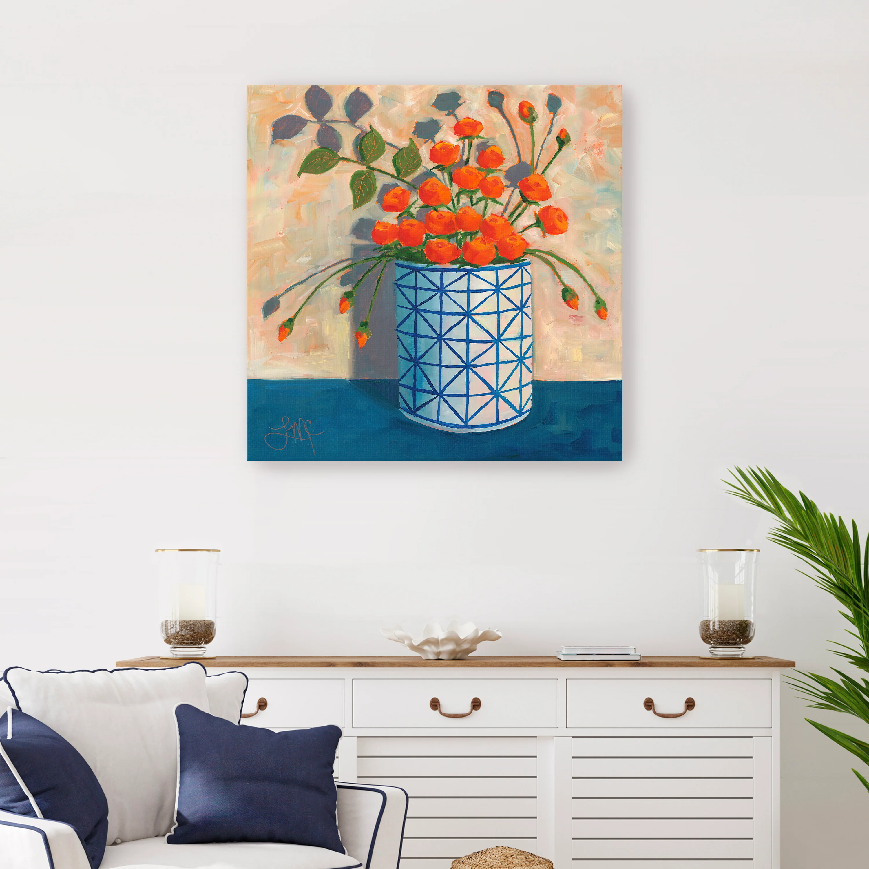 Bouquet of Orange Canvas Giclee - Image 11