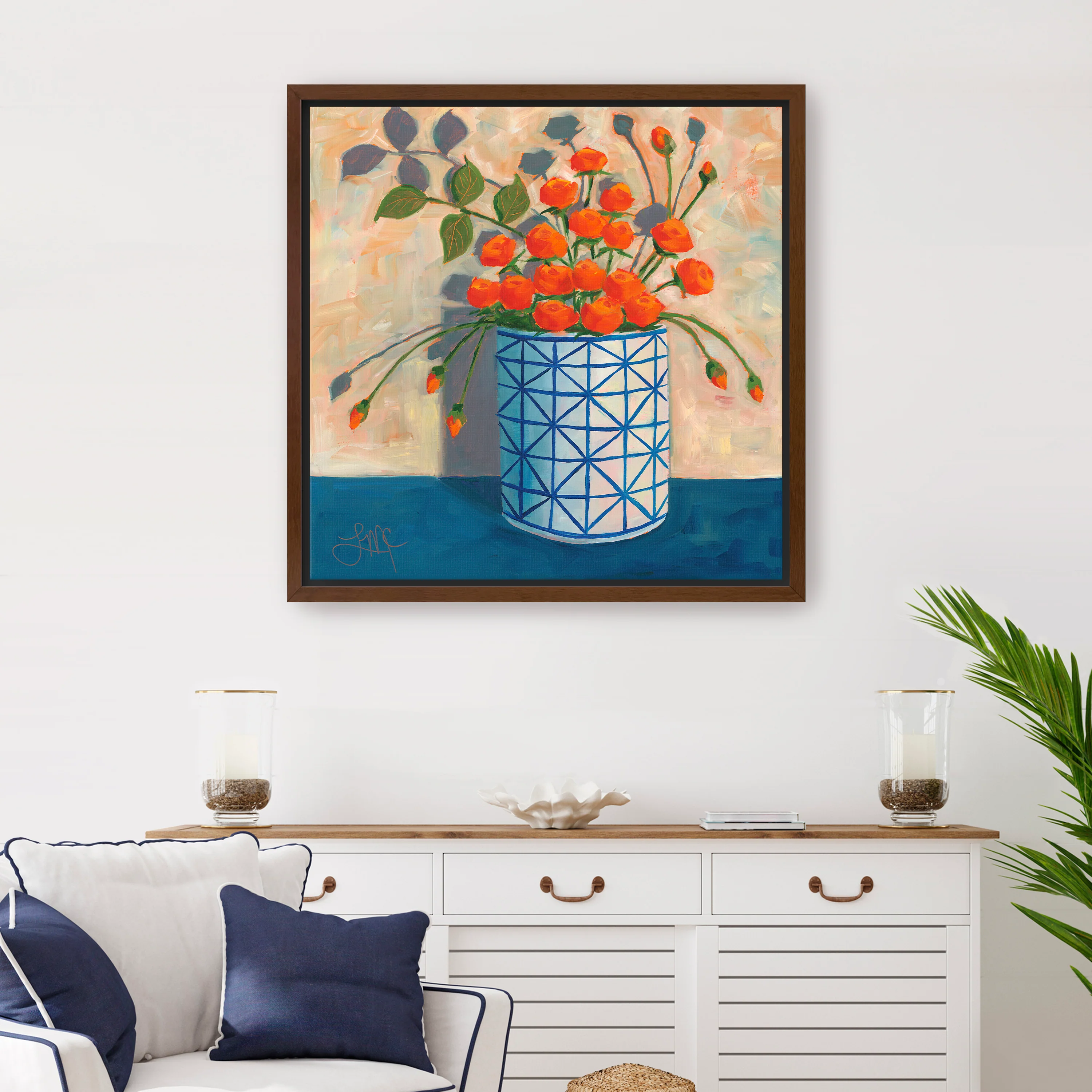 Bouquet of Orange Canvas Giclee - Image 6