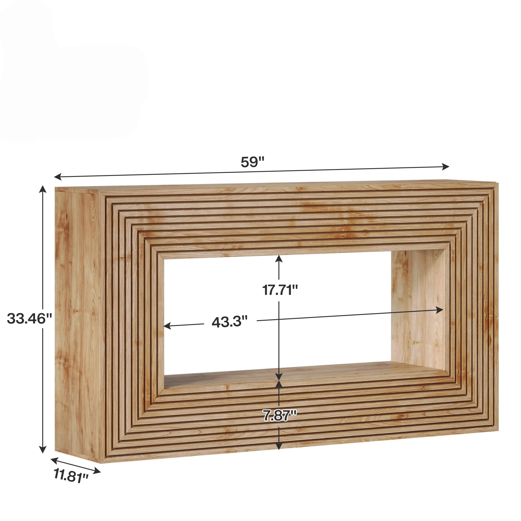 Bristow Fluted Console Entryway Table - Image 5