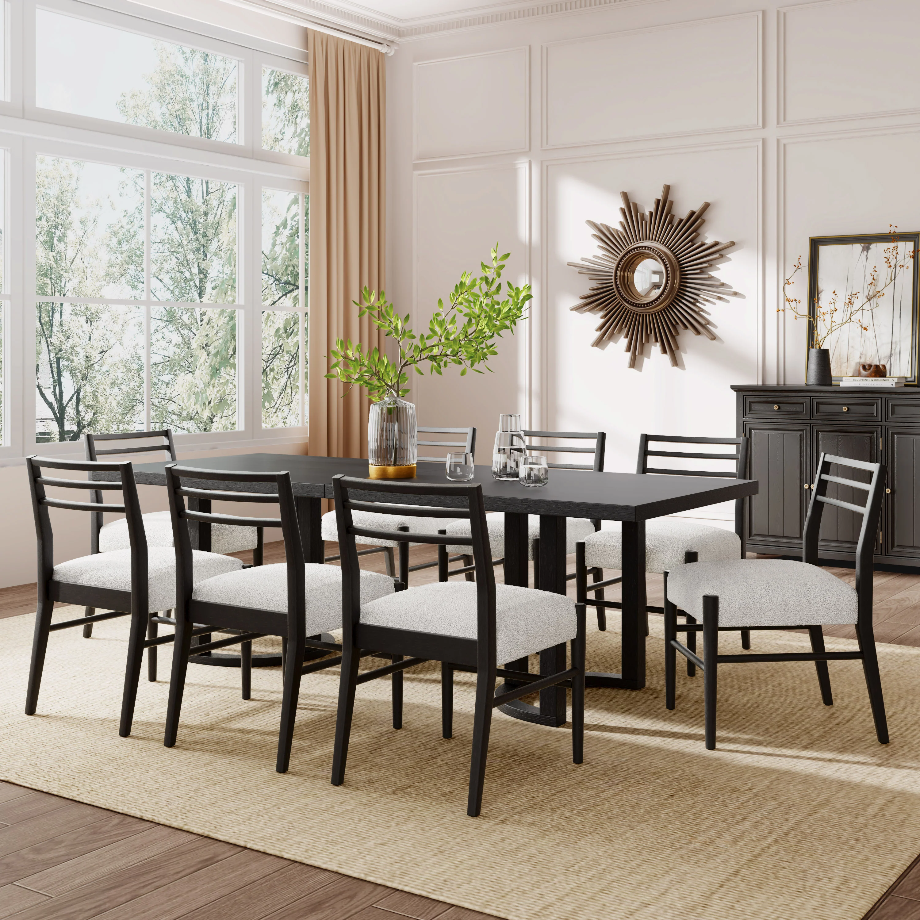 Brookhaven 9-Piece Wood Dining Set - Image 31