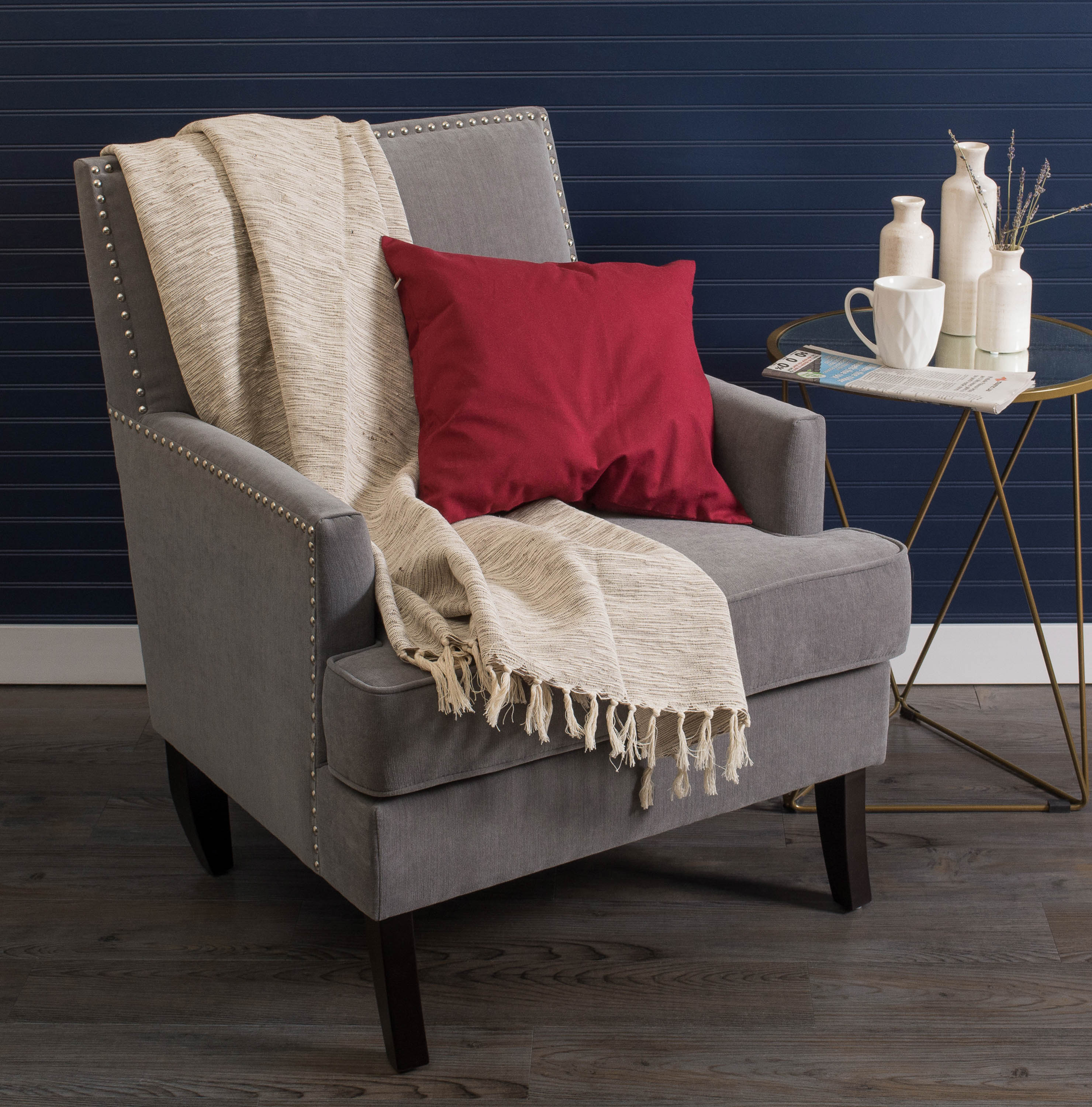 Brown Variegated Throw - Image 2