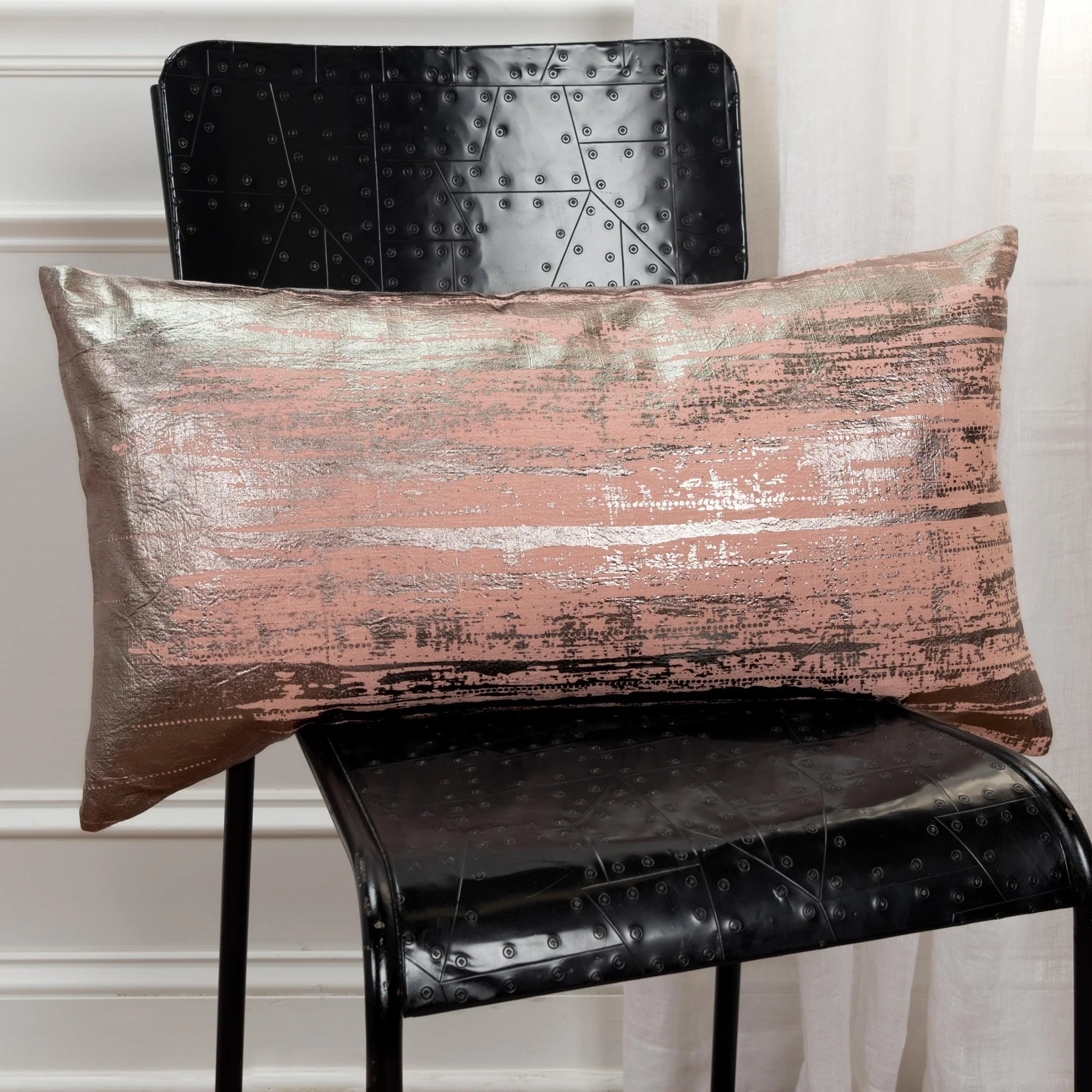 Brushstroke Print Decorative Throw Pillow - Image 16