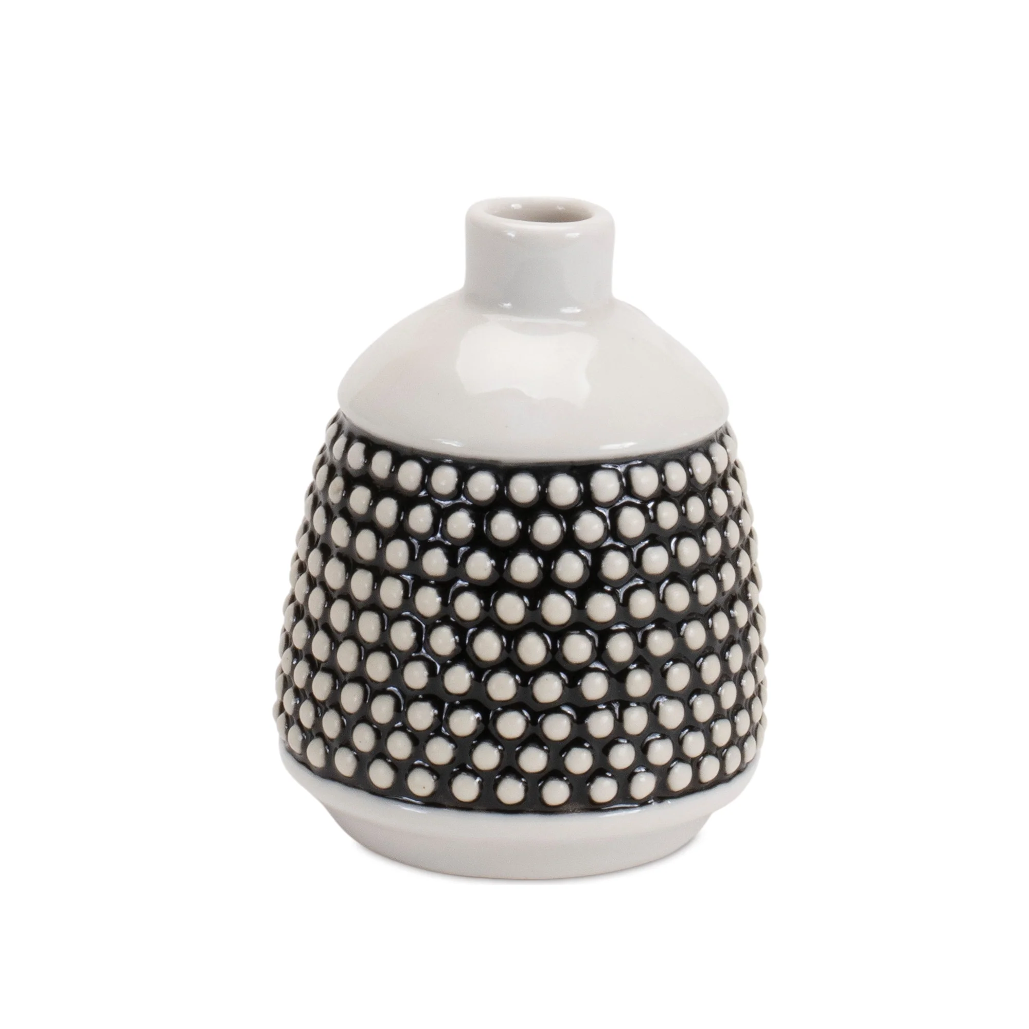 Bubbled Ceramic Bud Vase, Set of 4 - Image 3