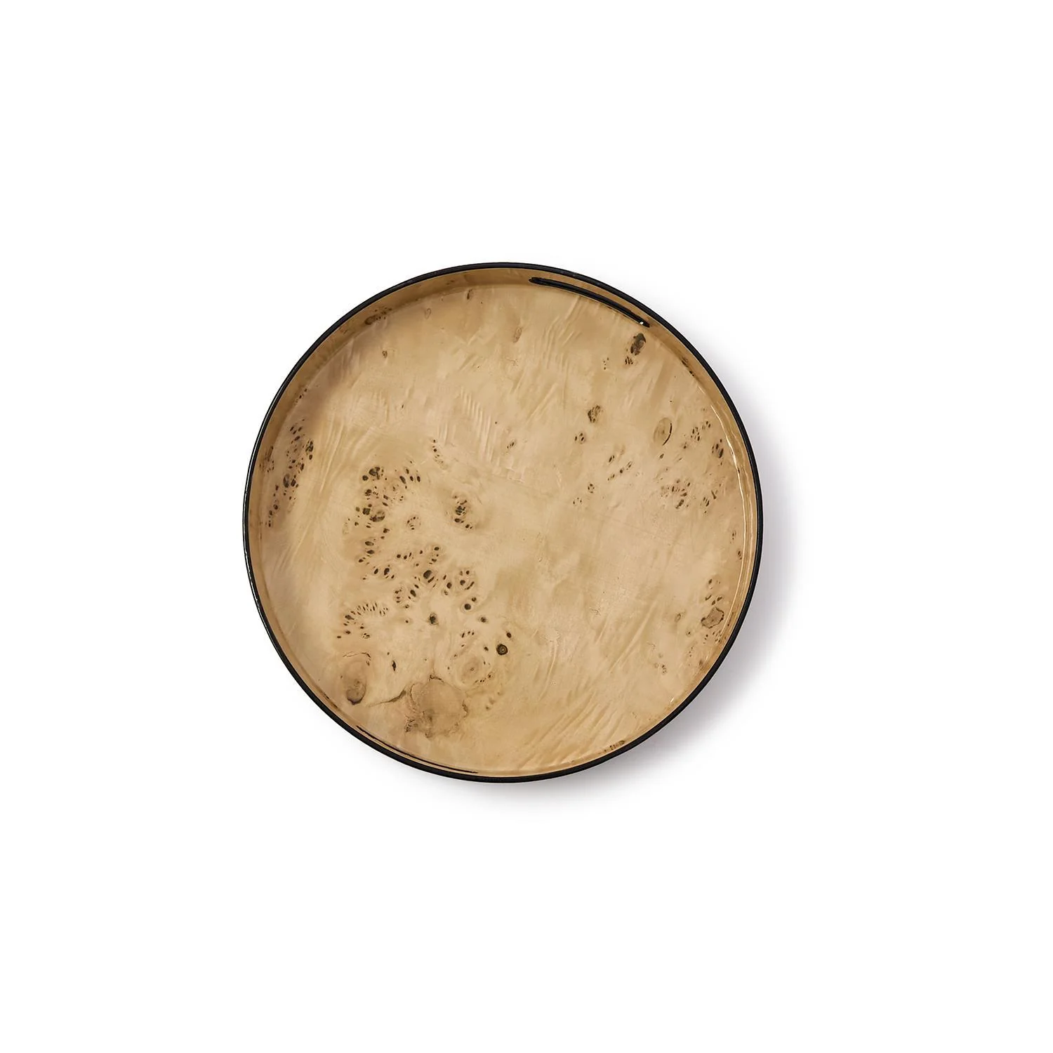 Burled Wood Pattern Round Tray, Set of 3 - Image 7