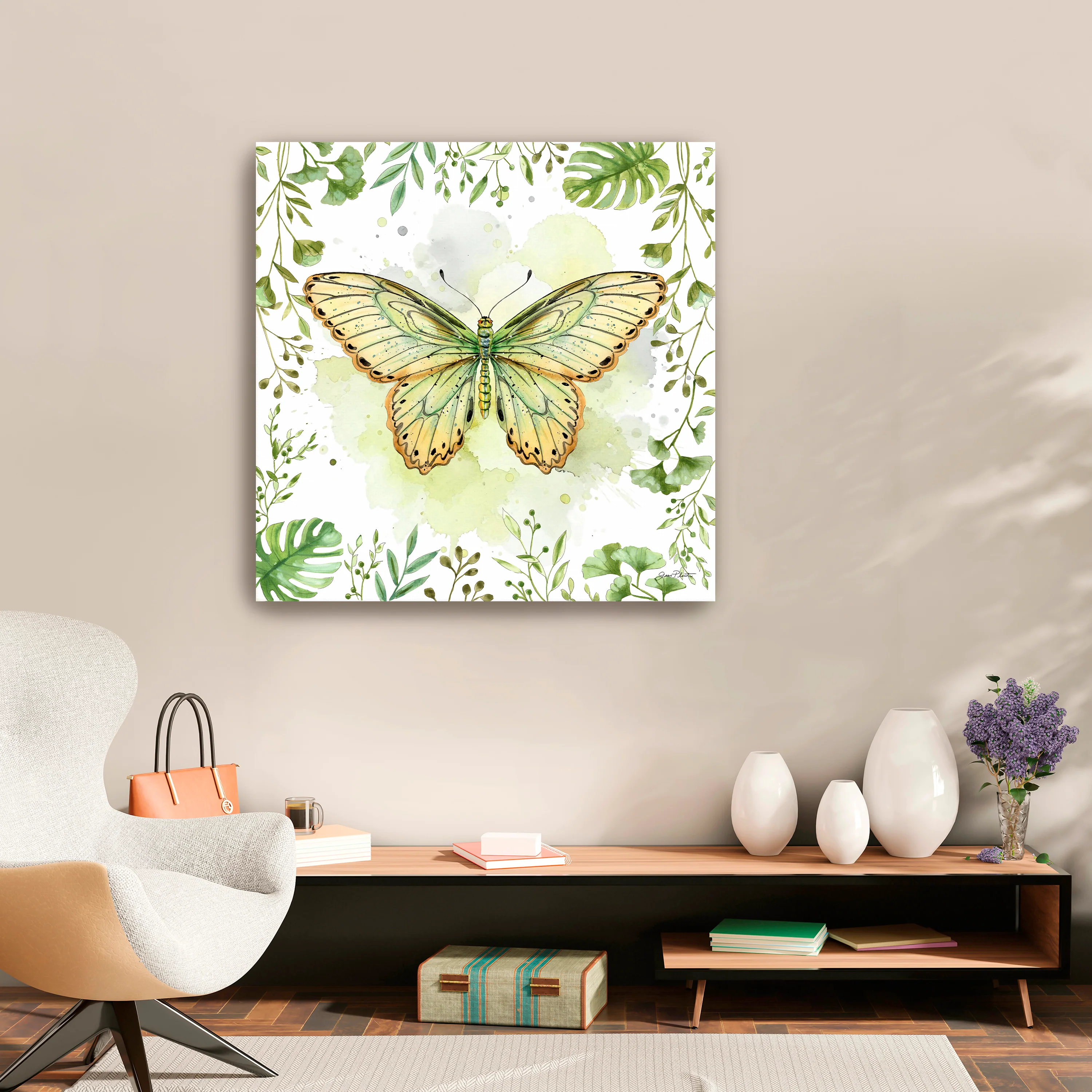 Butterfly Botanical Garden I Canvas Giclee - Image 11