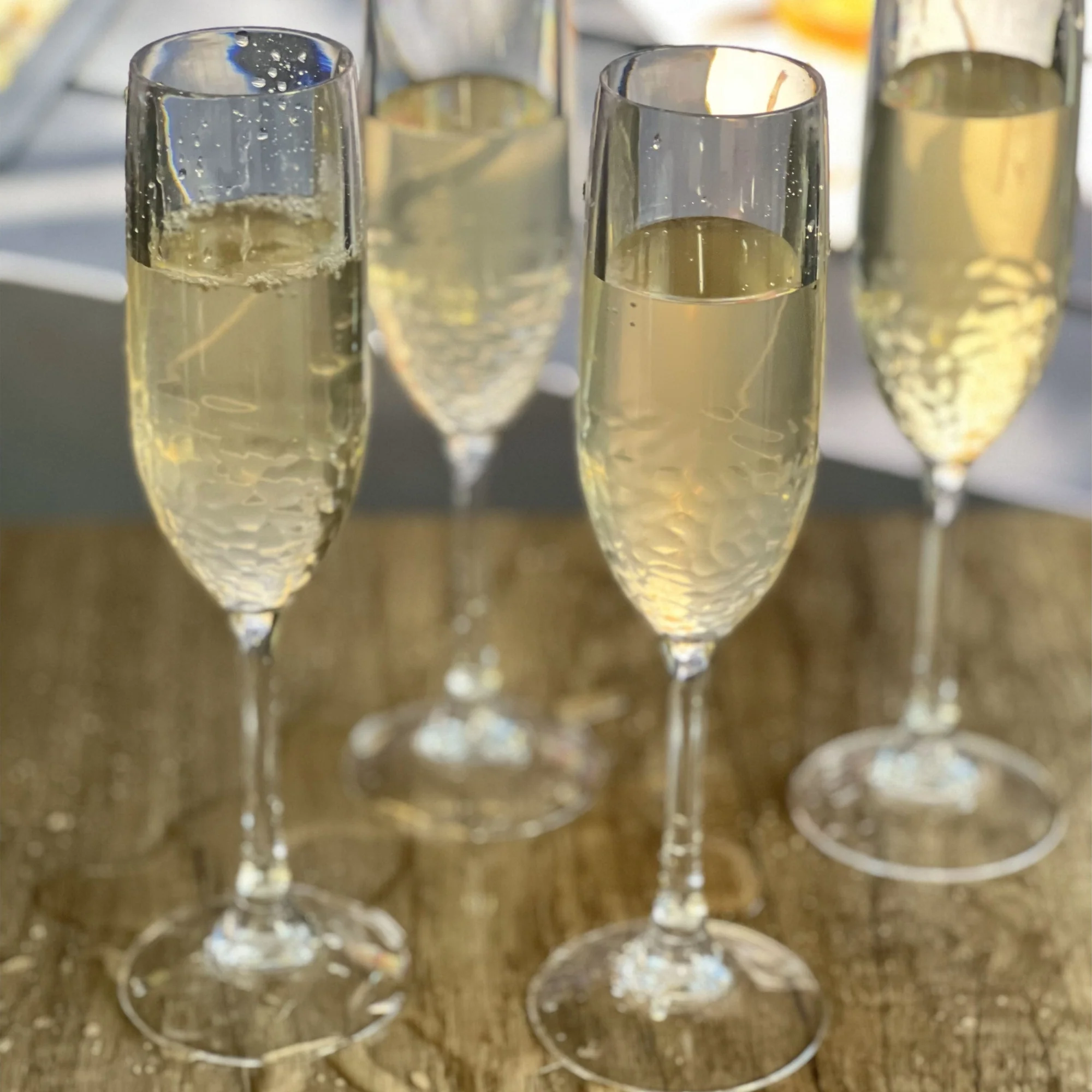 Tritan Lexington Unbreakable Plastic Champagne Flutes Set of 4, 6oz, Clear, Durable Glass Alternative - Image 6