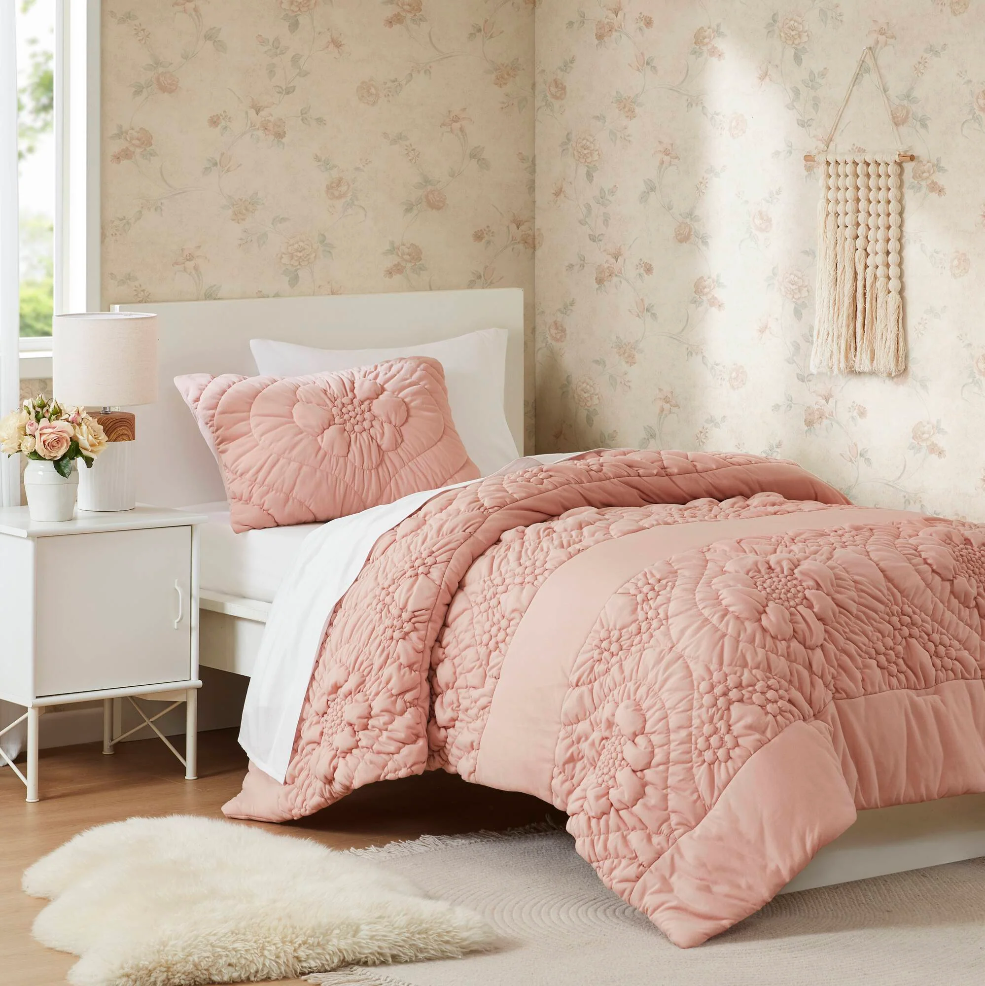 3-Piece Romantic Floral Comforter Set - Image 5