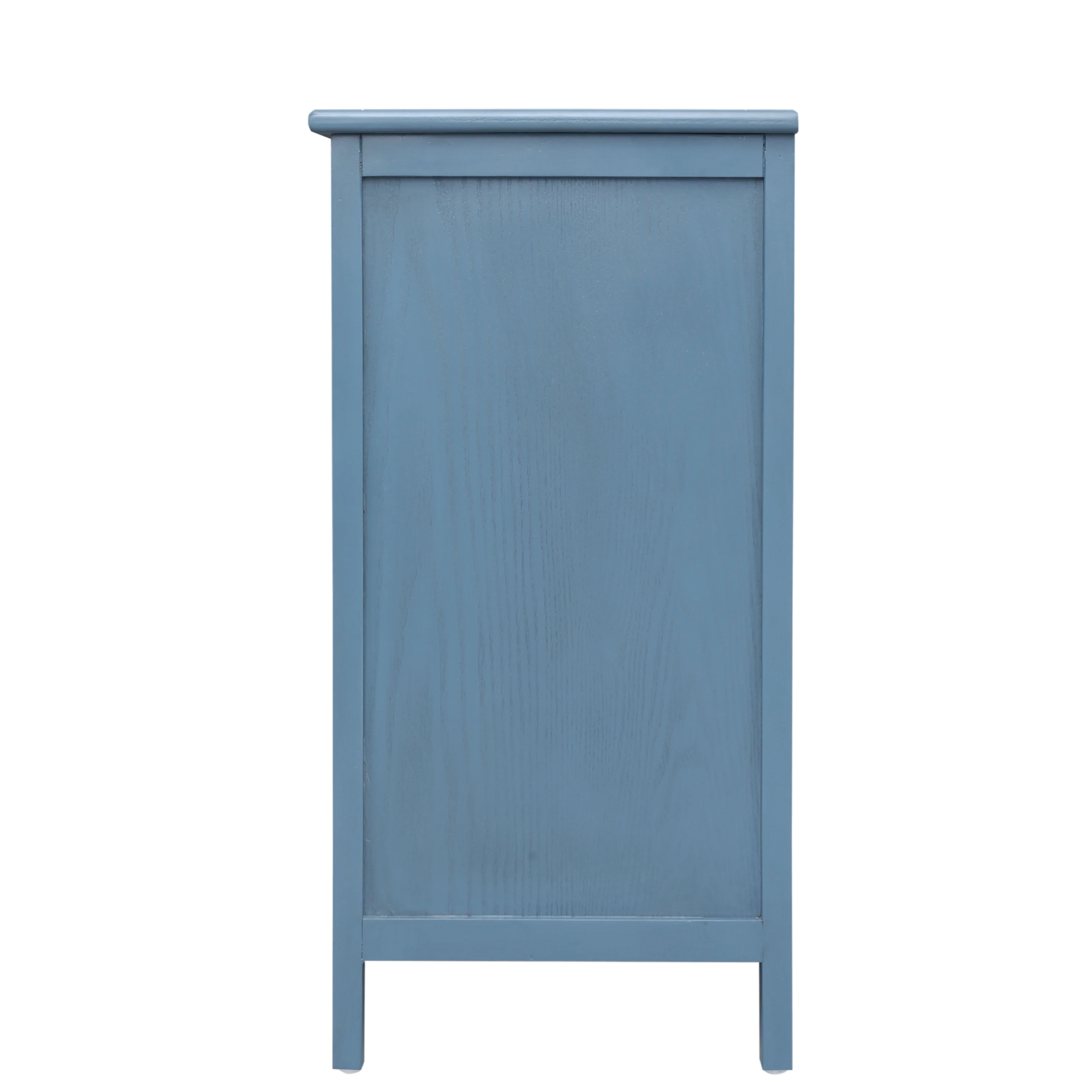 Cabinet with 3 Rattan Drawers and Metal Handle - Image 4