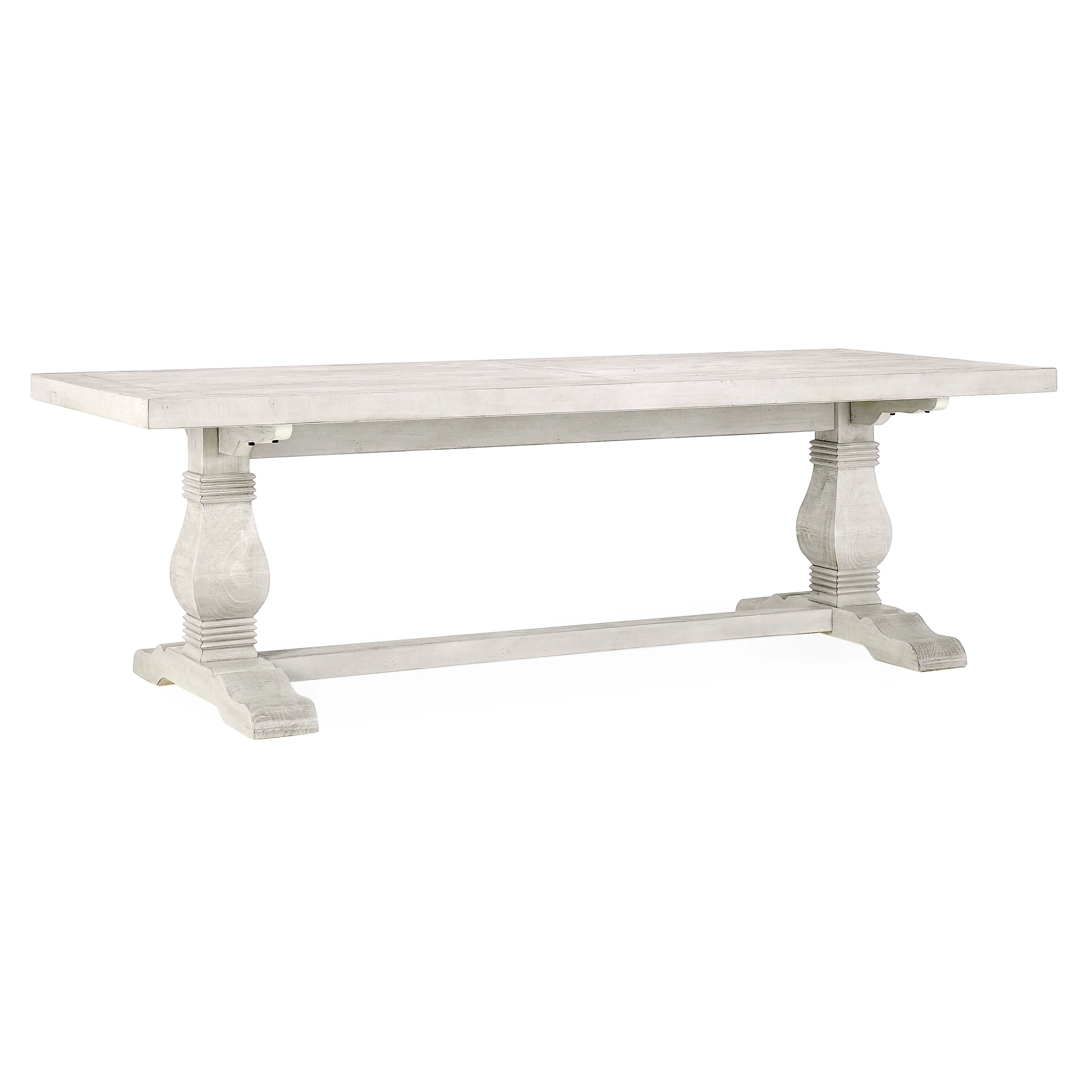 Caleb 94" Dining Table in Distressed Ivory - Image 8