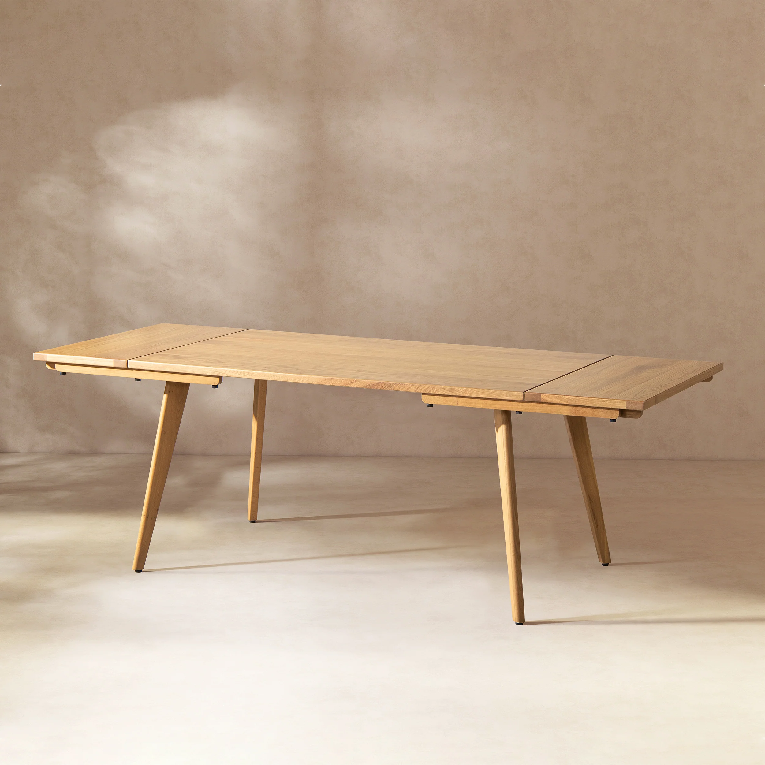 Capri 59-90.5" Solid Oak Wood 4-6 Seat Extendable Leaf Dining Table - Image 18