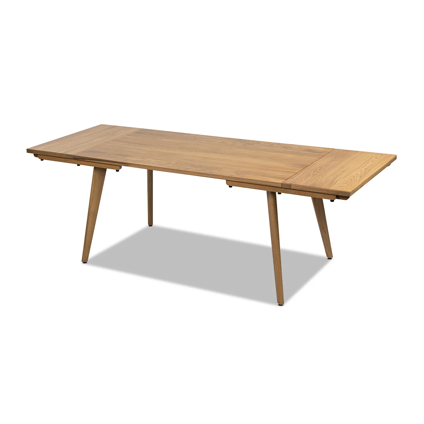 Capri 59-90.5" Solid Oak Wood 4-6 Seat Extendable Leaf Dining Table - Image 23
