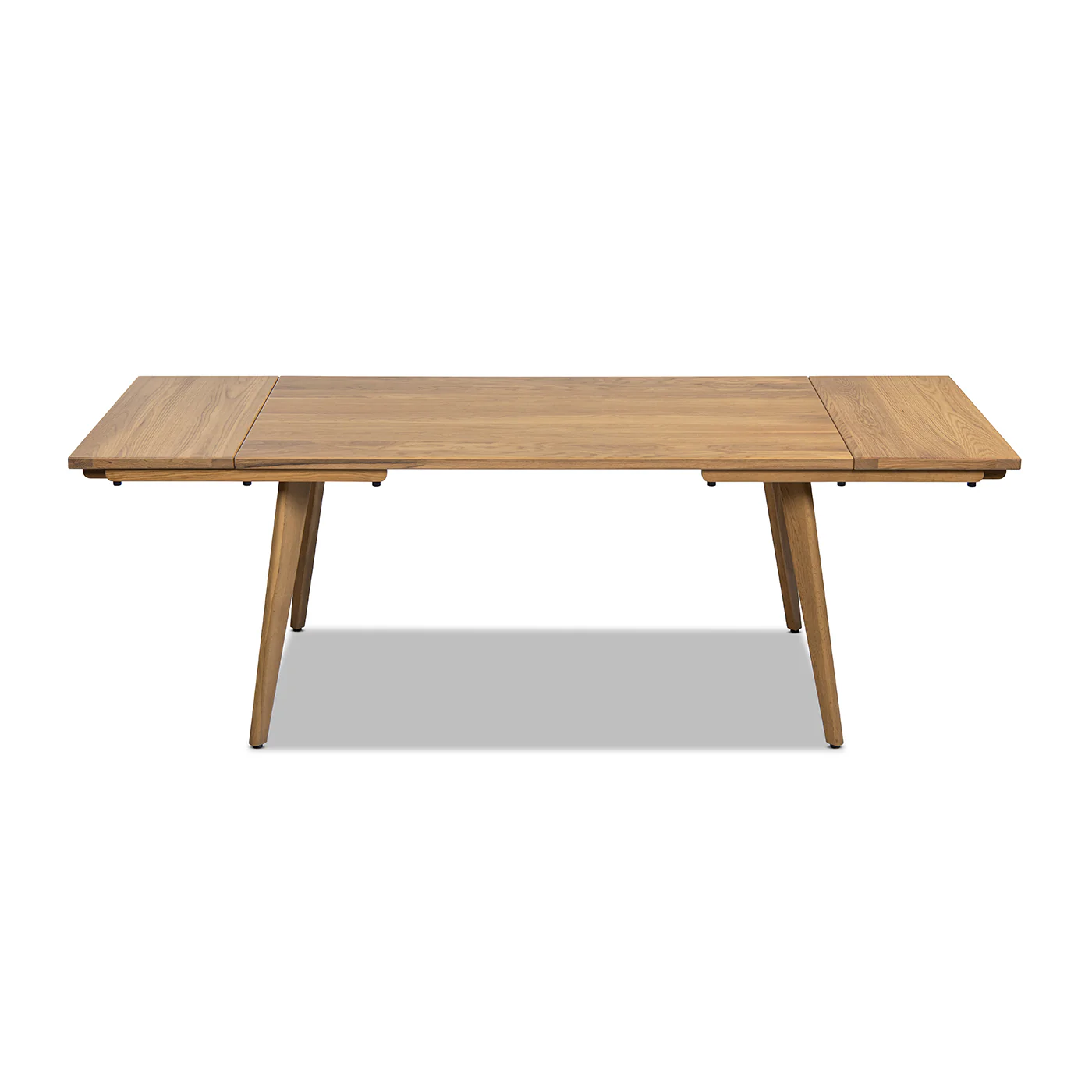 Capri 59-90.5" Solid Oak Wood 4-6 Seat Extendable Leaf Dining Table - Image 26