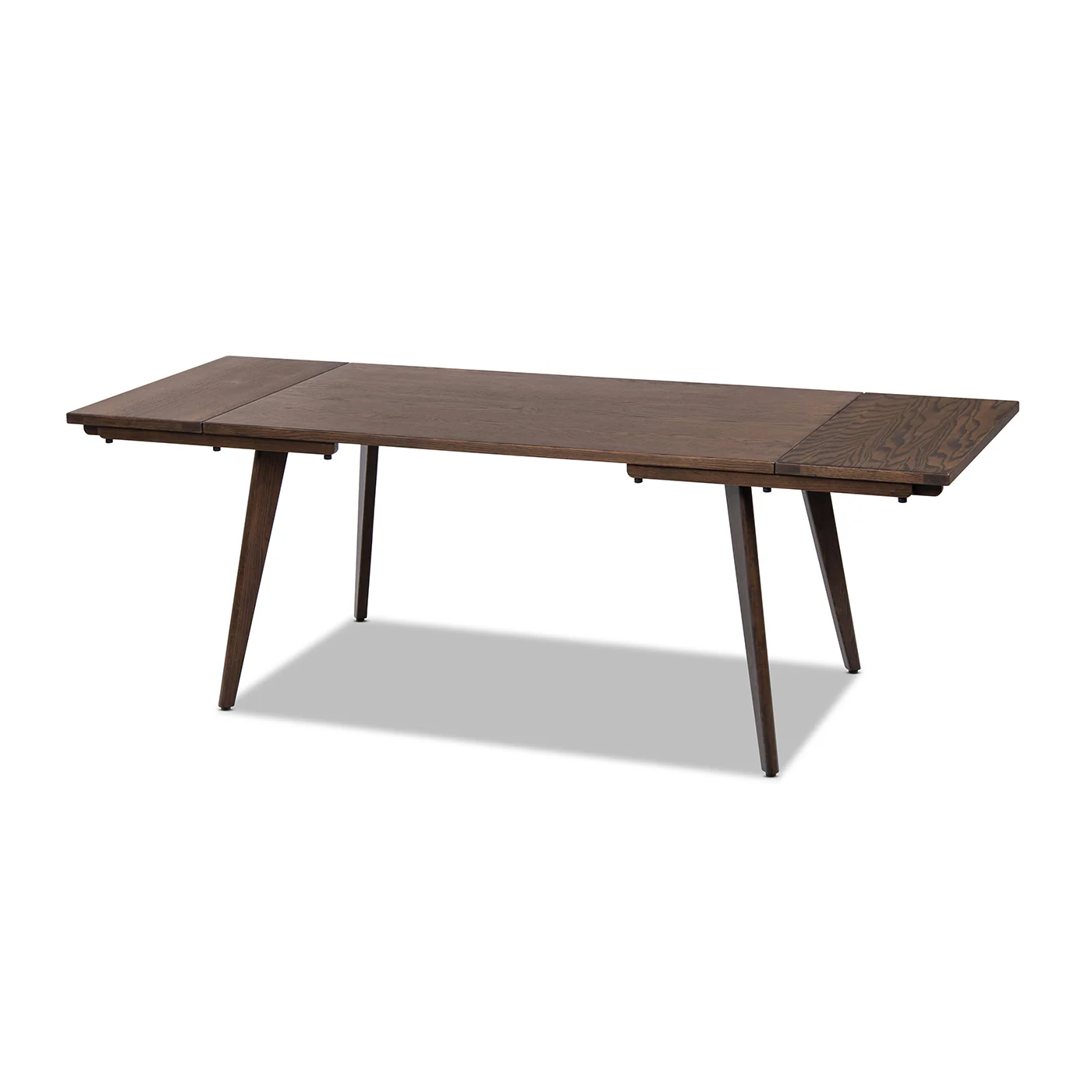 Capri 59-90.5" Solid Oak Wood 4-6 Seat Extendable Leaf Dining Table - Image 35