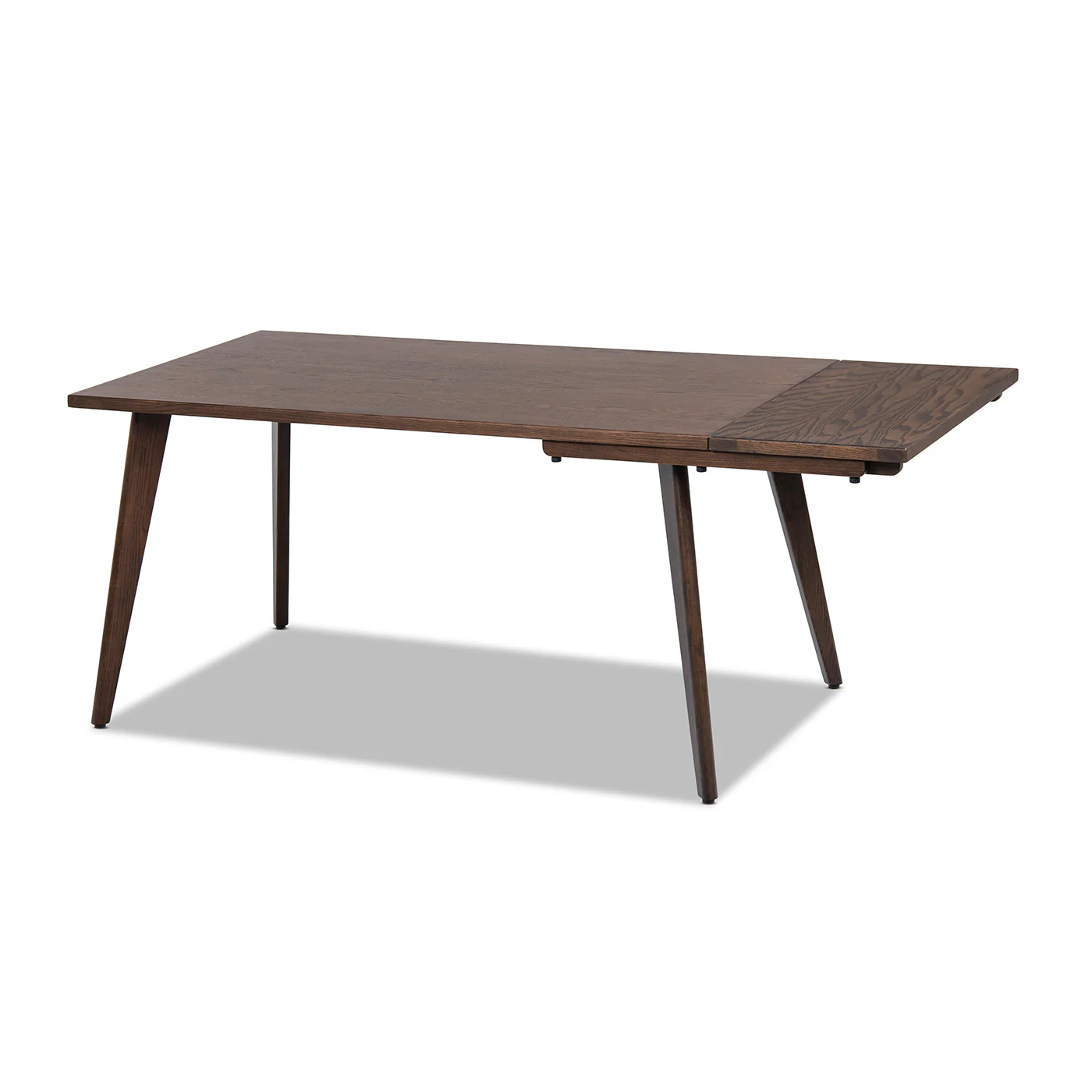 Capri 59-90.5" Solid Oak Wood 4-6 Seat Extendable Leaf Dining Table - Image 36